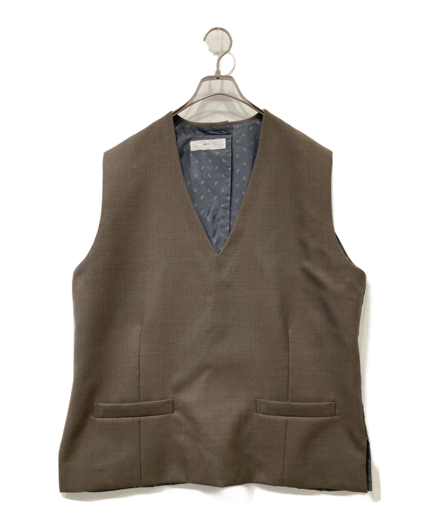 中古・古着通販】TOGA VIRILIS (トーガ ビリリース) ジレ ブラウン