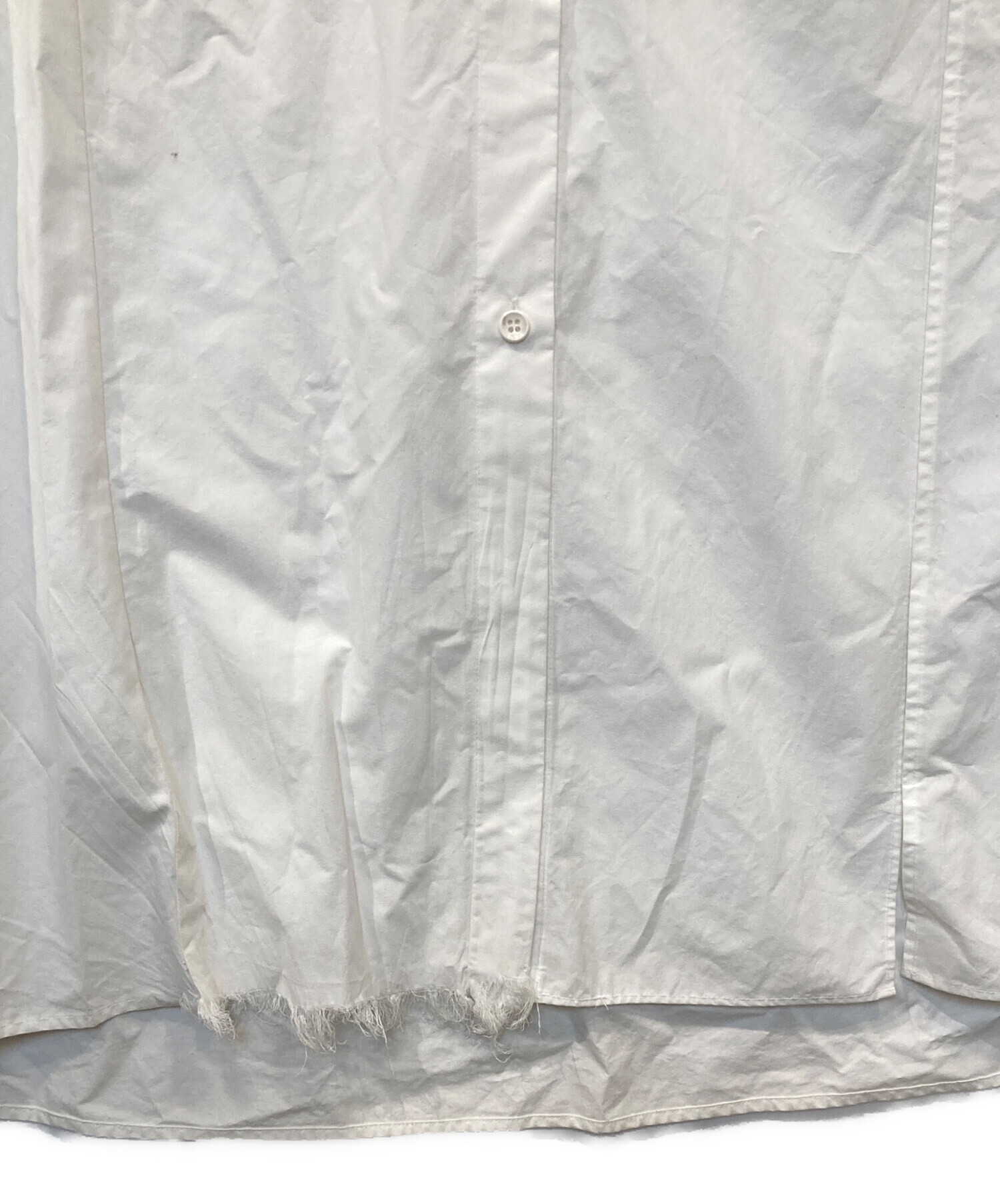 中古・古着通販】Rumche (ラム・シェ) シャツワンピース ホワイト  