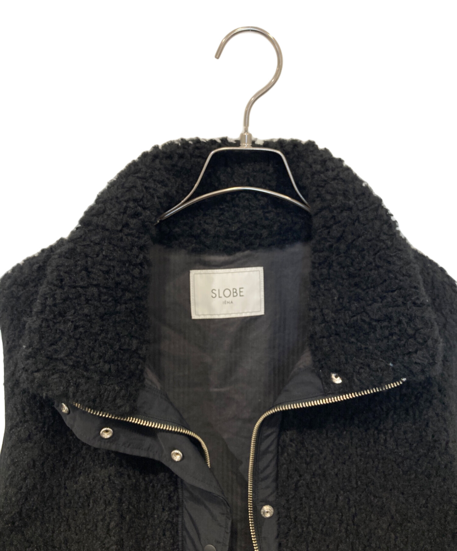 SLOBE IENA ECOPELボア ダウンベスト 黒