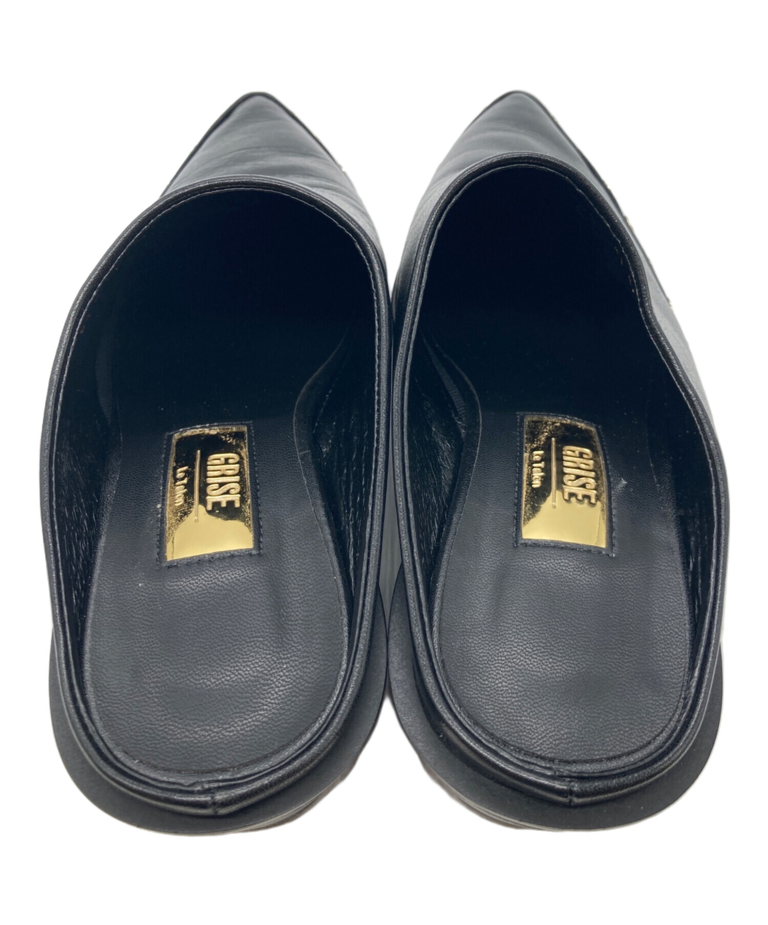 LE TALON☆GRISE EDGEメッシュスタッズミュールサンダル☆ブラック LE TALON☆GRISE EDGEメッシュスタッズミュールサンダル☆ブラック