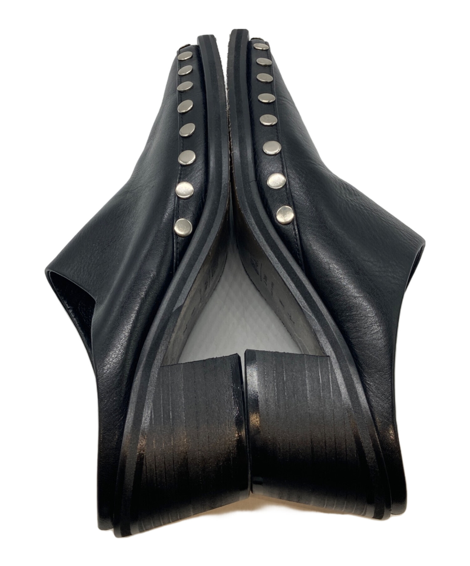 LE TALON☆GRISE EDGEメッシュスタッズミュールサンダル☆ブラック LE TALON☆GRISE EDGEメッシュスタッズミュールサンダル☆ブラック