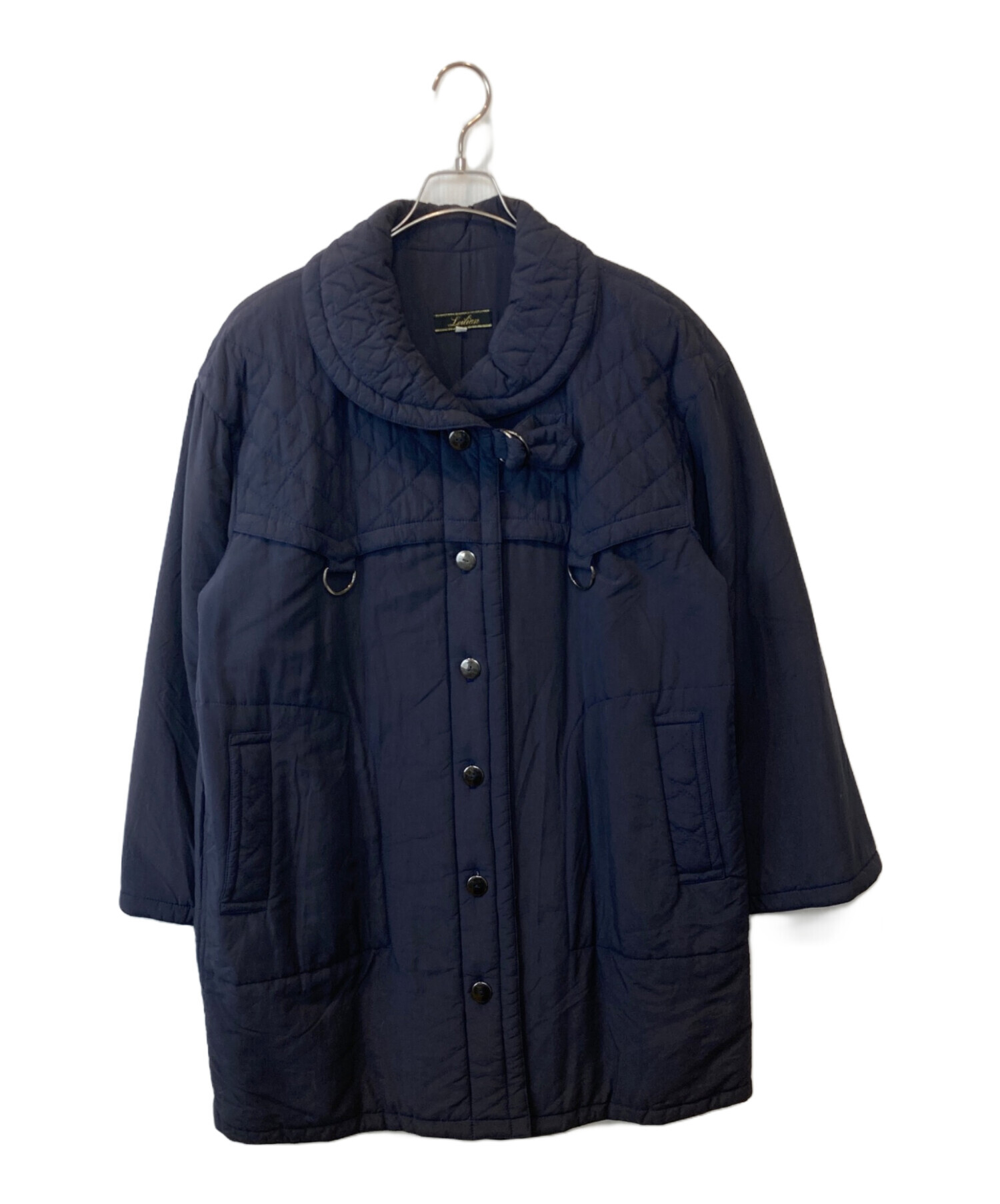 中古・古着通販】LEILIAN (レリアン) 中綿コート ネイビー サイズ:9 