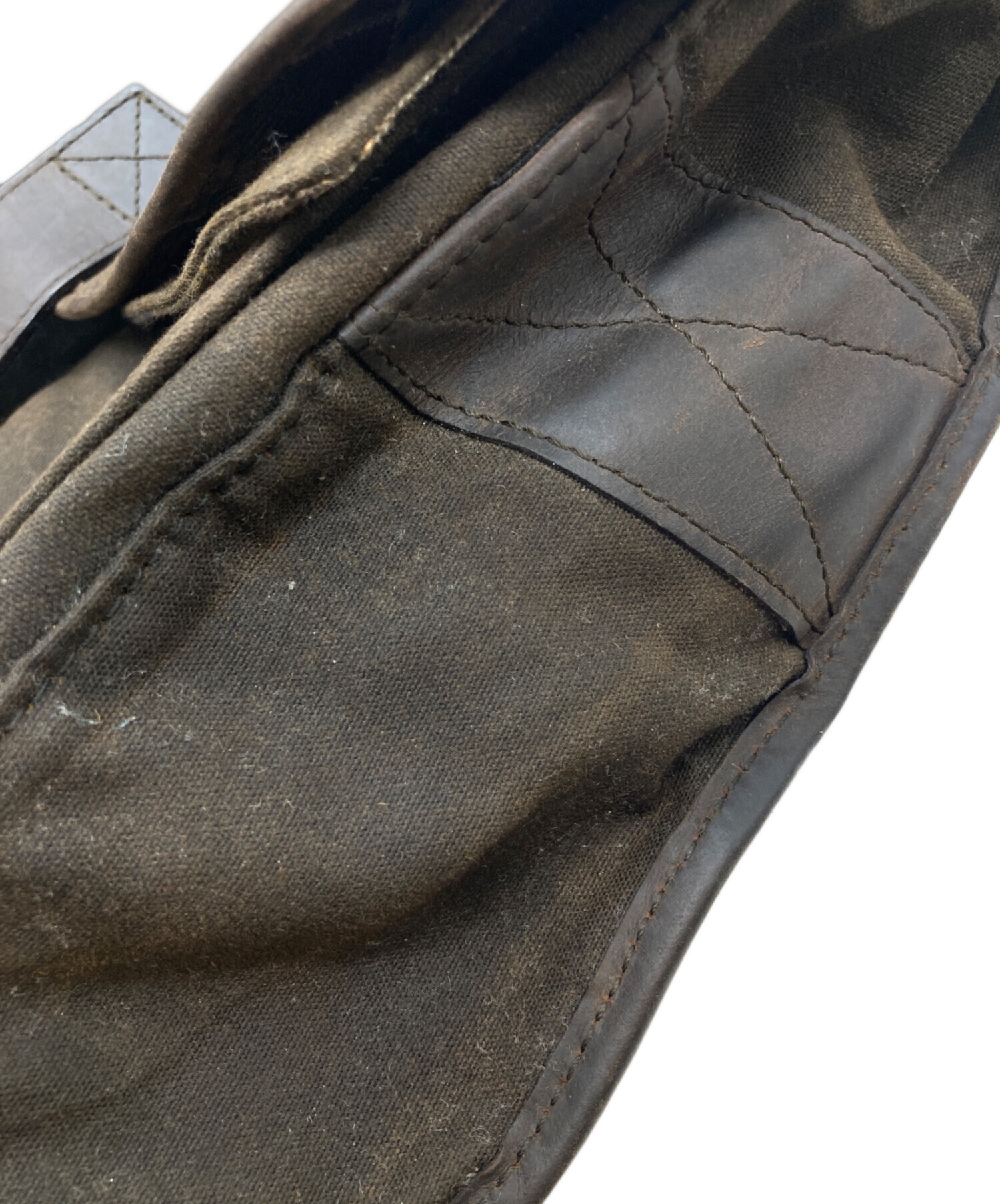 【希少】 バブアー ショルダーバッグ オイルコットン オイルレザー カーキ バブアー ソーンプルーフ 鞄 カーキ ｜ヴィテージ古着屋Feeet 通販