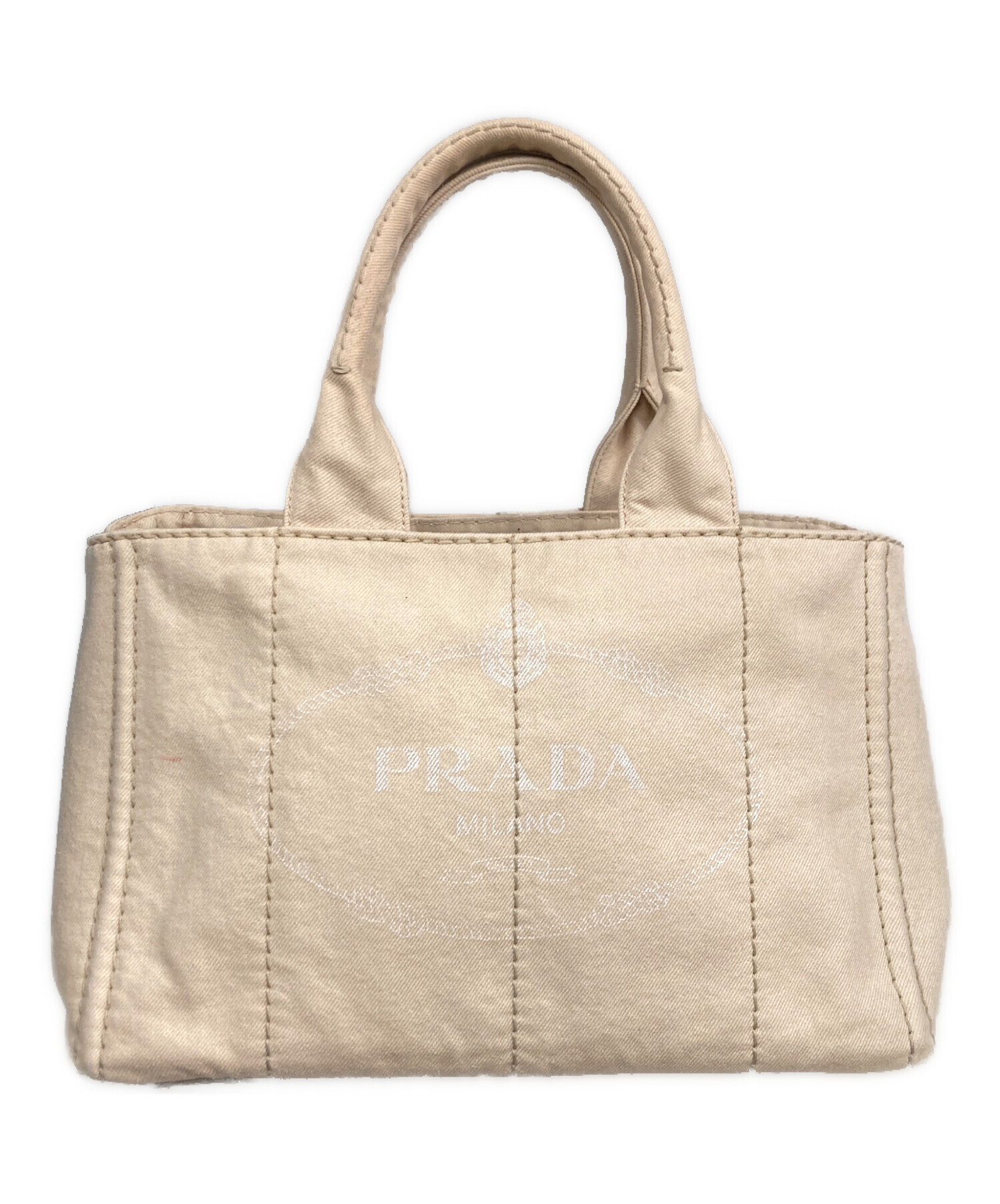 中古・古着通販】PRADA (プラダ) トートバッグ ベージュ｜ブランド 