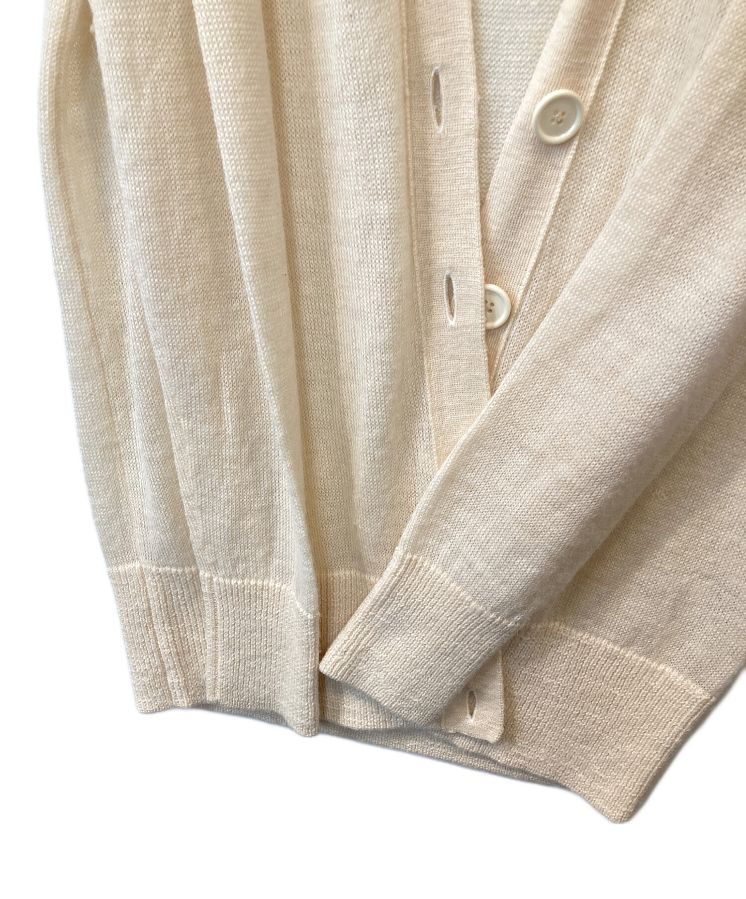 近年 アクネストゥディオズ ウールカーディガン ベージュ　キナリ　M相当 中古・古着通販】ACNE STUDIOS (アクネ ストゥディオス) ウールロング