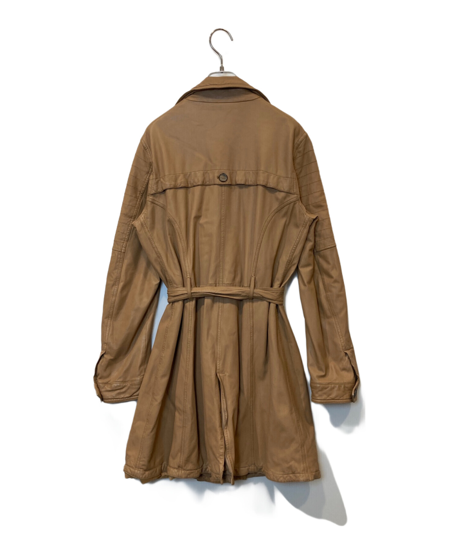 中古・古着通販】DROMe (ドローム) レザーコート 18318 ブラウン