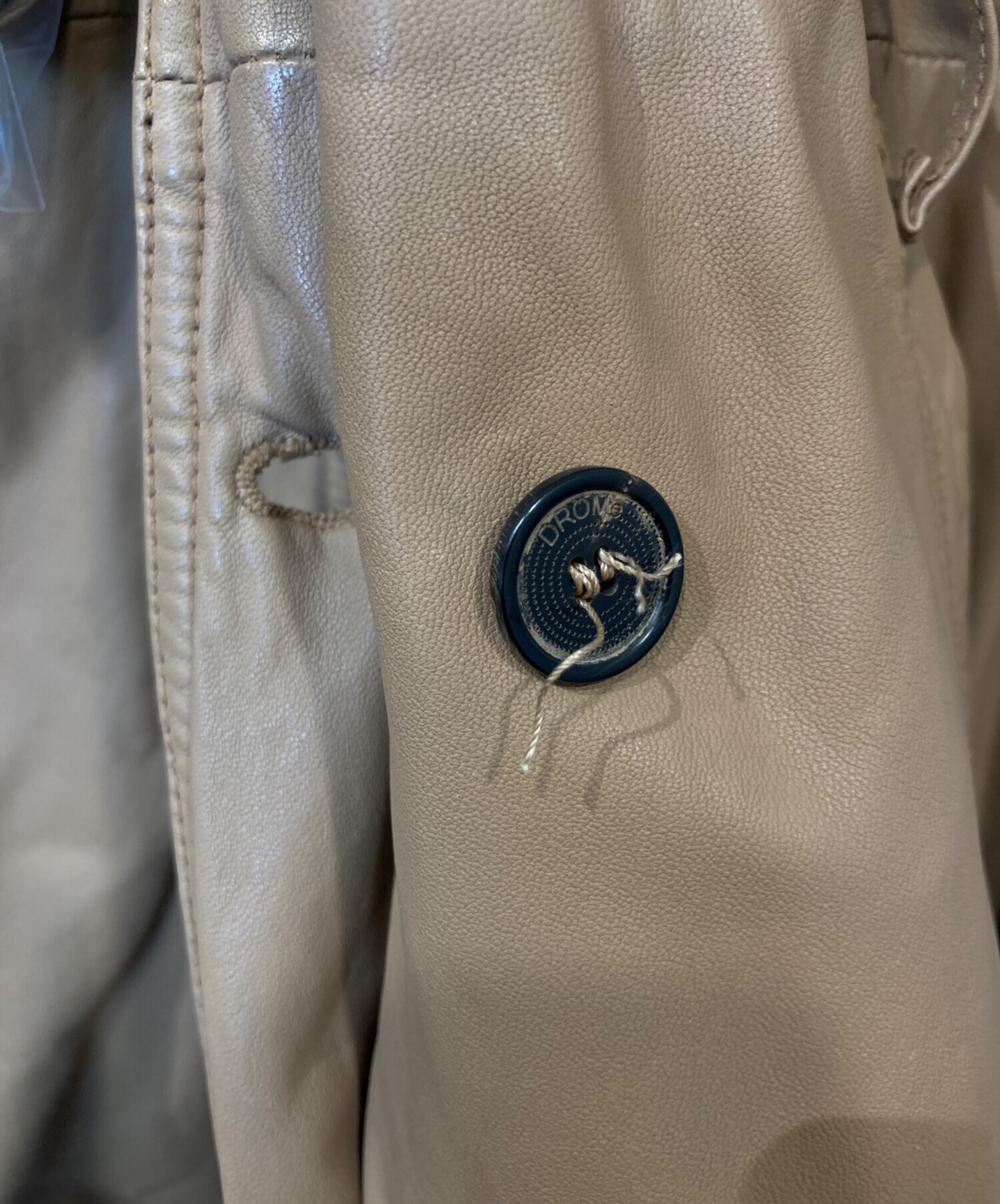 中古・古着通販】DROMe (ドローム) レザーコート 18318 ブラウン 