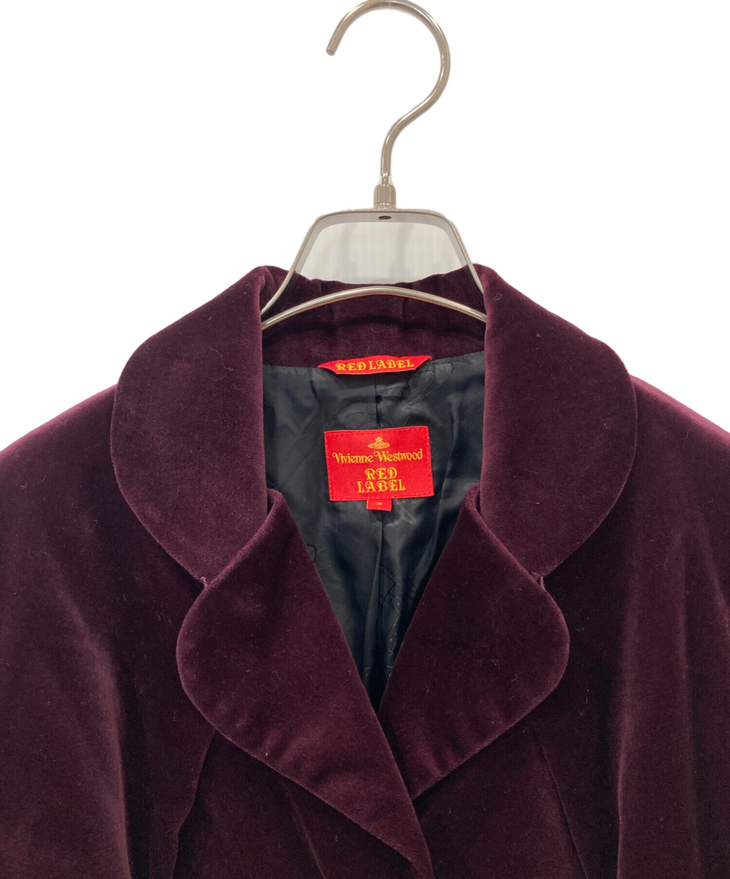 Vivienne Westwood テーラードジャケット　ベロア　ボルドー　3 中古・古着通販】Vivienne Westwood RED LABEL (ヴィヴィアンウエスト