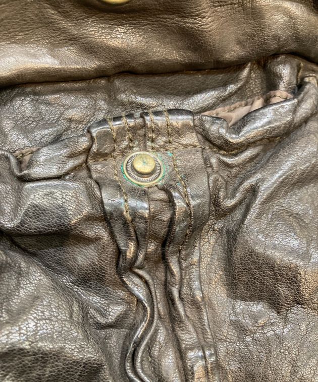 中古・古着通販】SANTACROCE (サンタクローチェ) シワ加工レザー