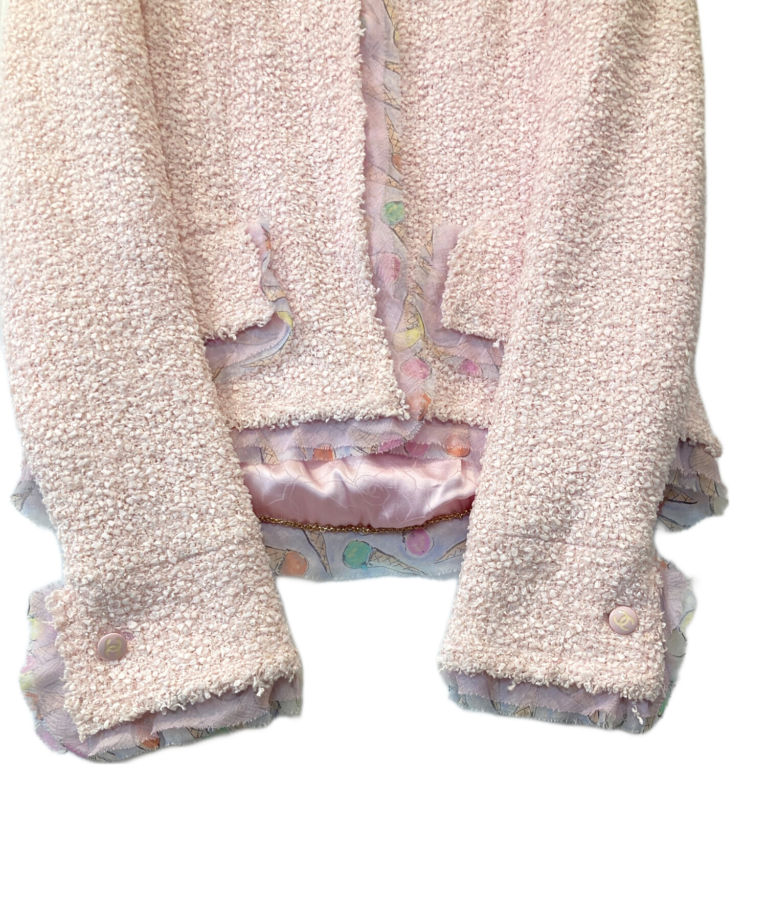 シャネル CHANEL ジャケット 中古 584683 A1 中古・古着通販CHANEL (シャネル) カシミヤ ニットジャケット