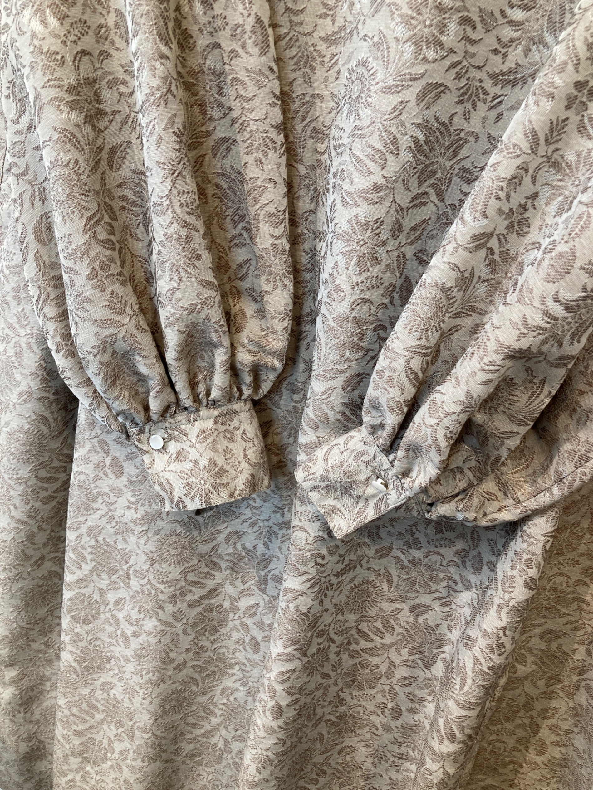 ワンピース foufou jacquard button down one piece ≪通常販売≫jacquard button down one piece（ジャカードボタン