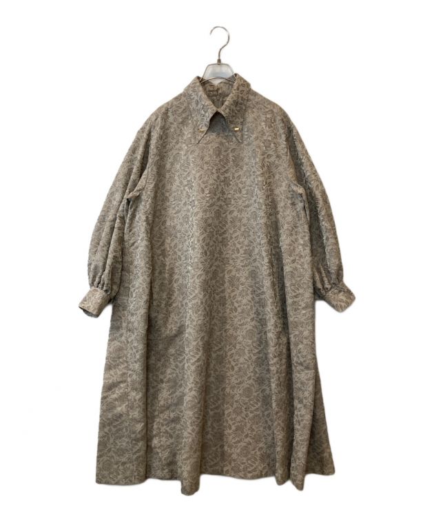 foufou ジャガードボタンダウンワンピース　フーフー ≪通常販売≫jacquard button down one piece（ジャカードボタン