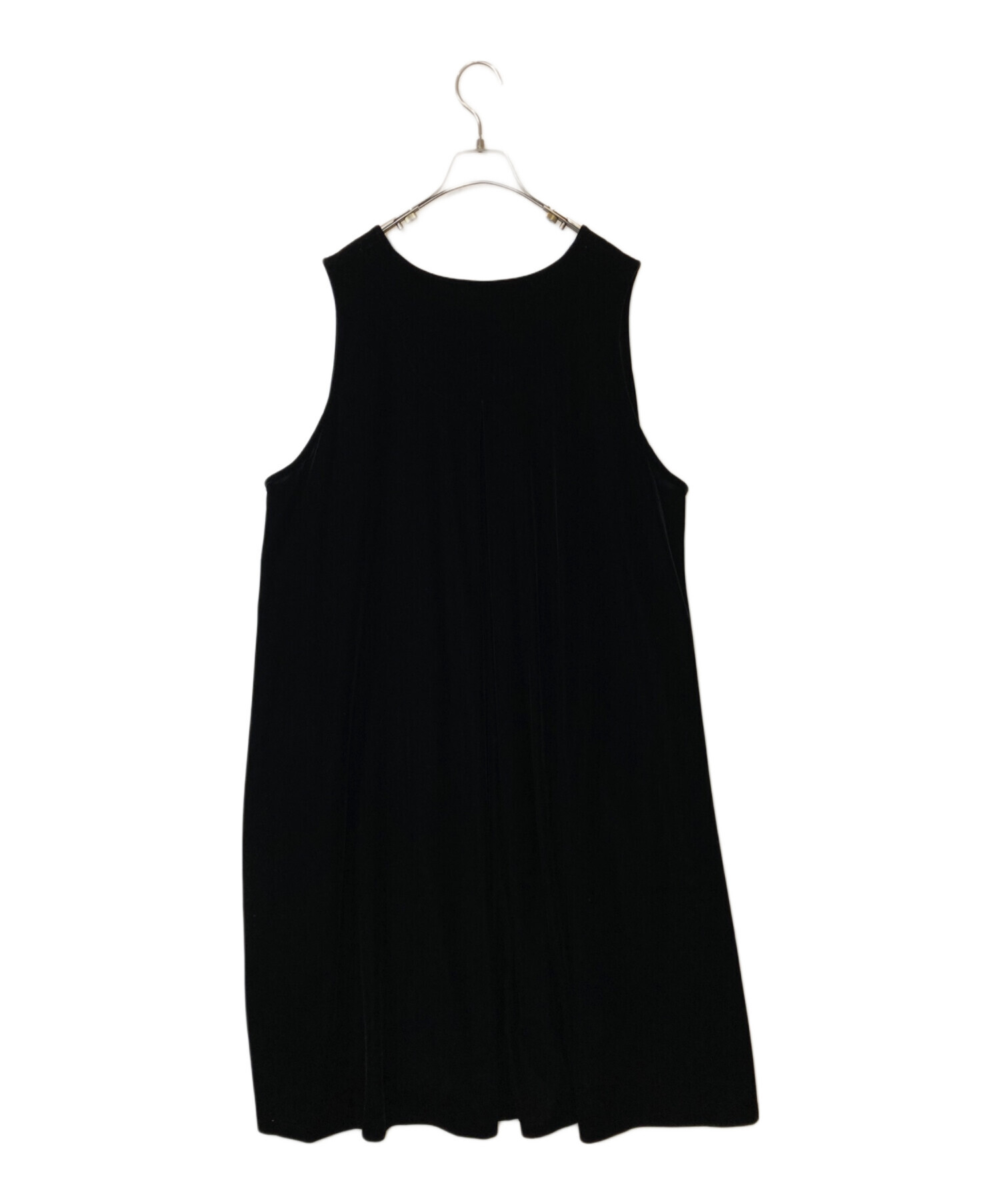 中古・古着通販】foufou (フーフー) ノースリーブベロアワンピース