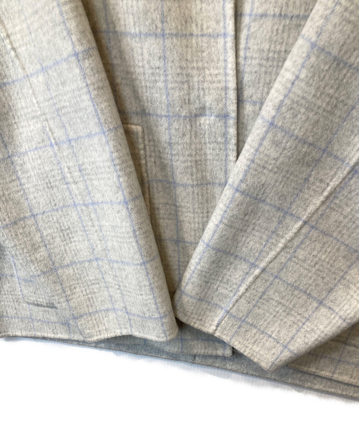 中古・古着通販】stola. (ストラ) バイカラーチェックミディ丈リバー