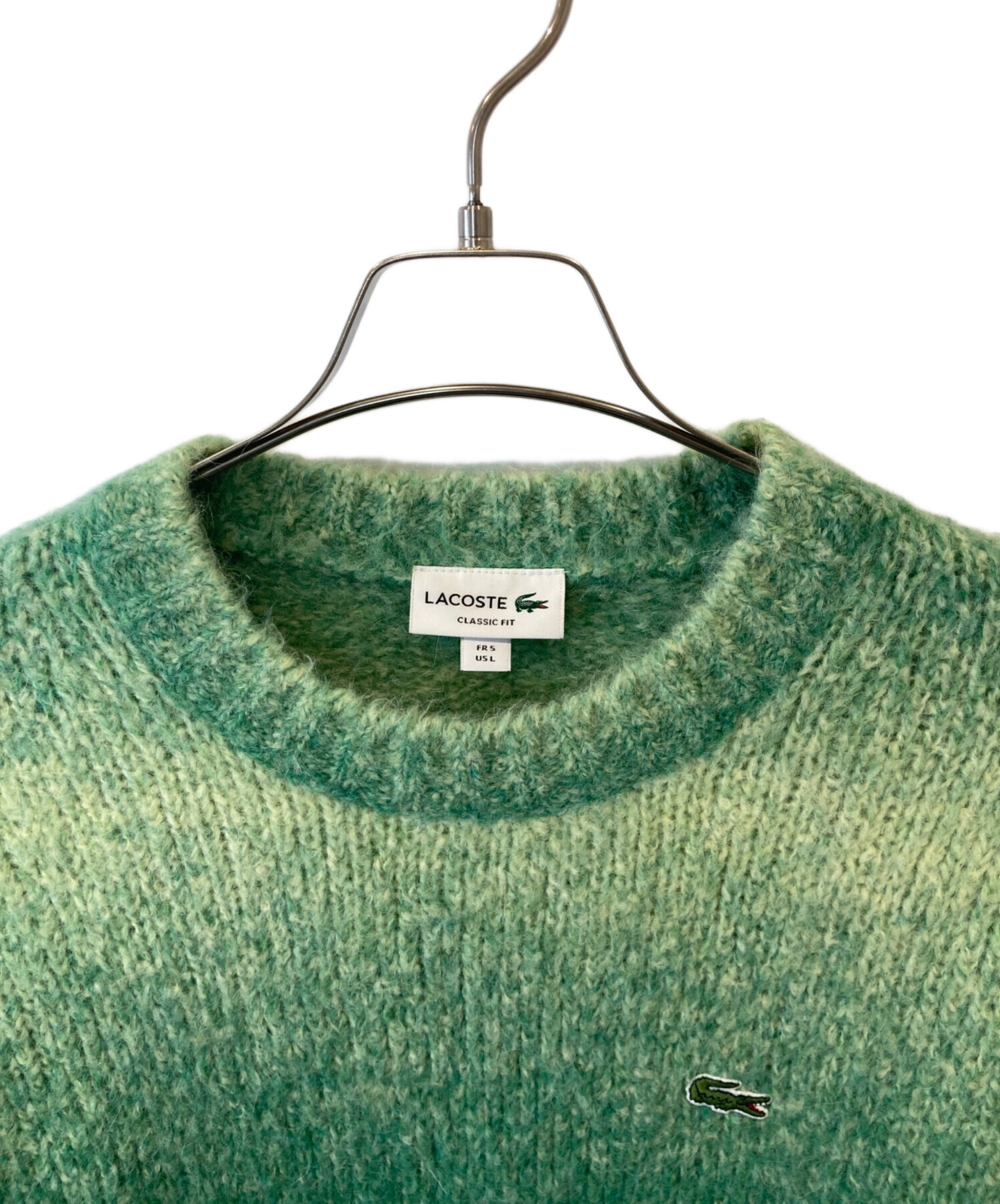 中古・古着通販】LACOSTE (ラコステ) グラデーションボーダーニット