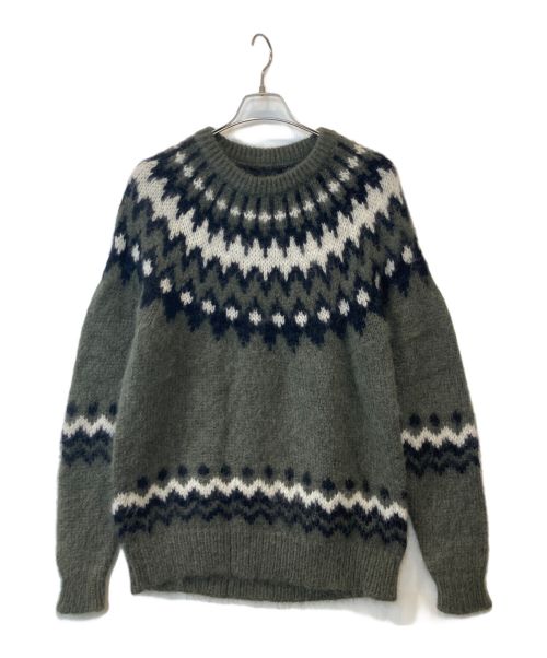 BATONER / MOHAIR NORDIC CREW NECK/ニット・セーター(厚手)/2/CRM/BN-20FM-052 中古・古着通販】BATONER (バトナ―) MOHAIR NORDIC CREW NECK BN-20FM
