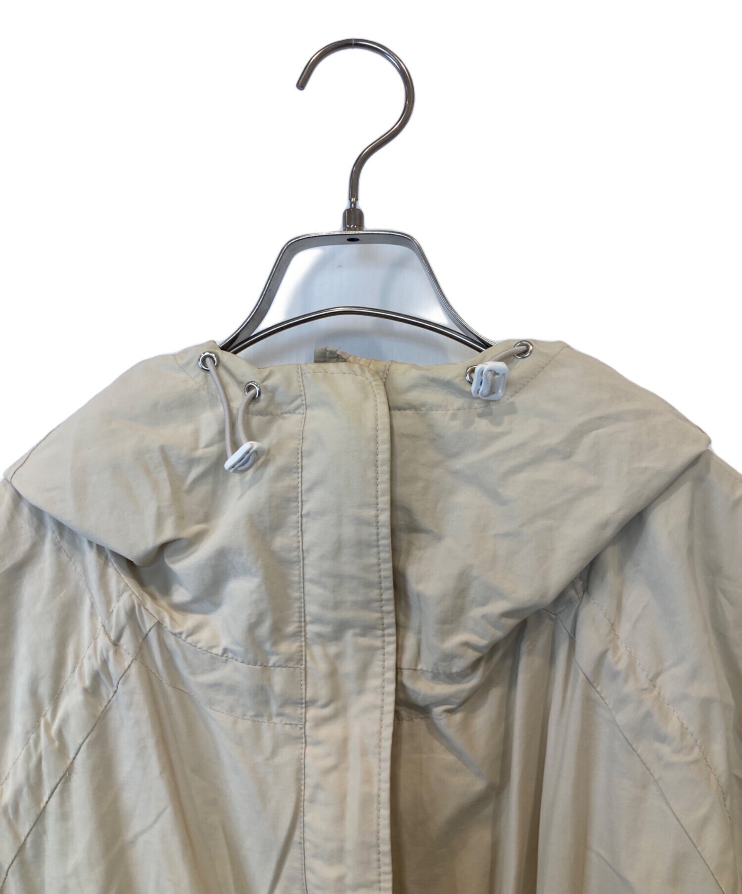 emmi yoga VIBTEX スプリングコート　ベージュ　フード付 中古・古着通販】emmi (エミ) VIBTEXロングアウター ベージュ