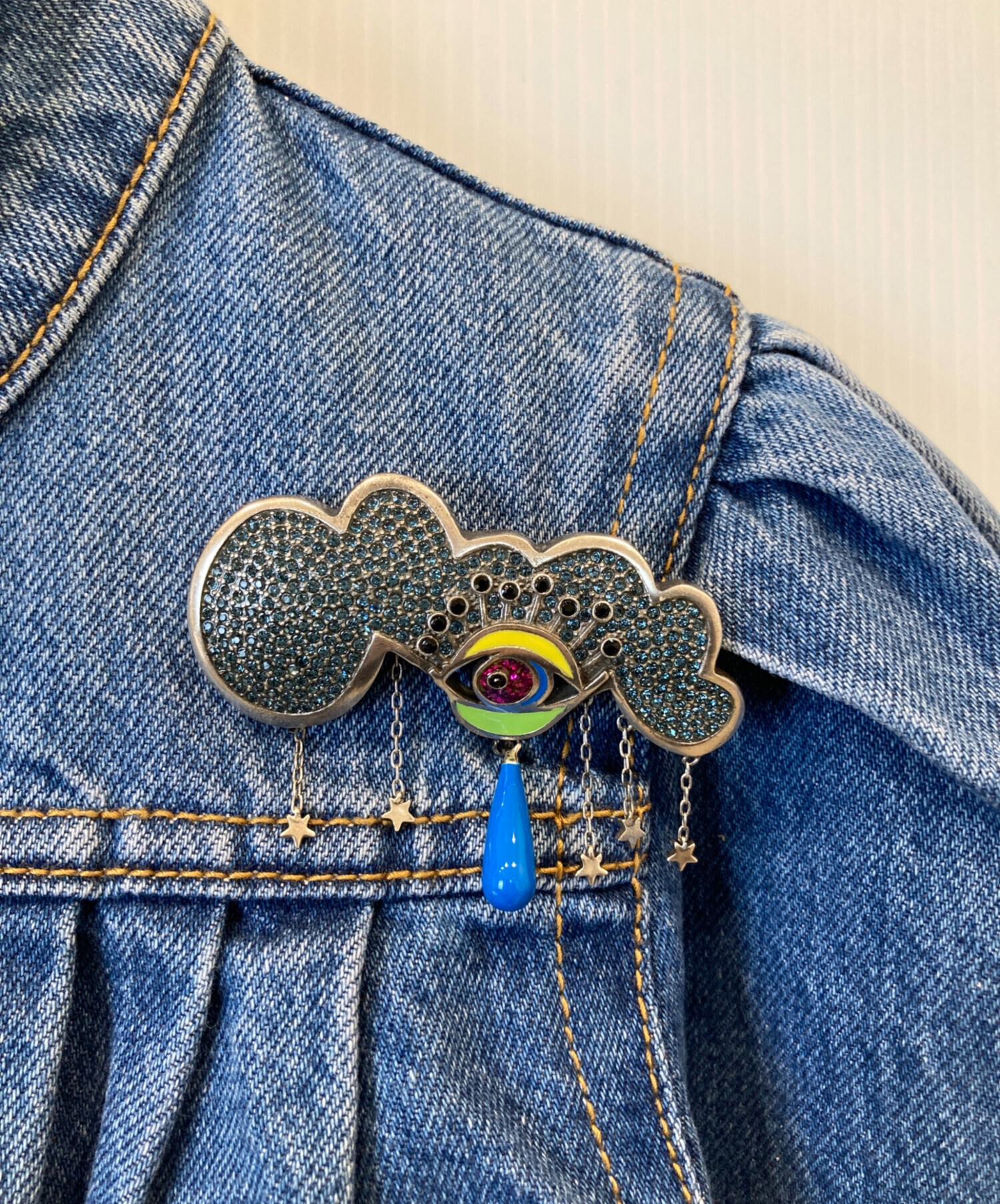 中古・古着通販】MARC JACOBS (マークジェイコブス) ブローチ付デニム