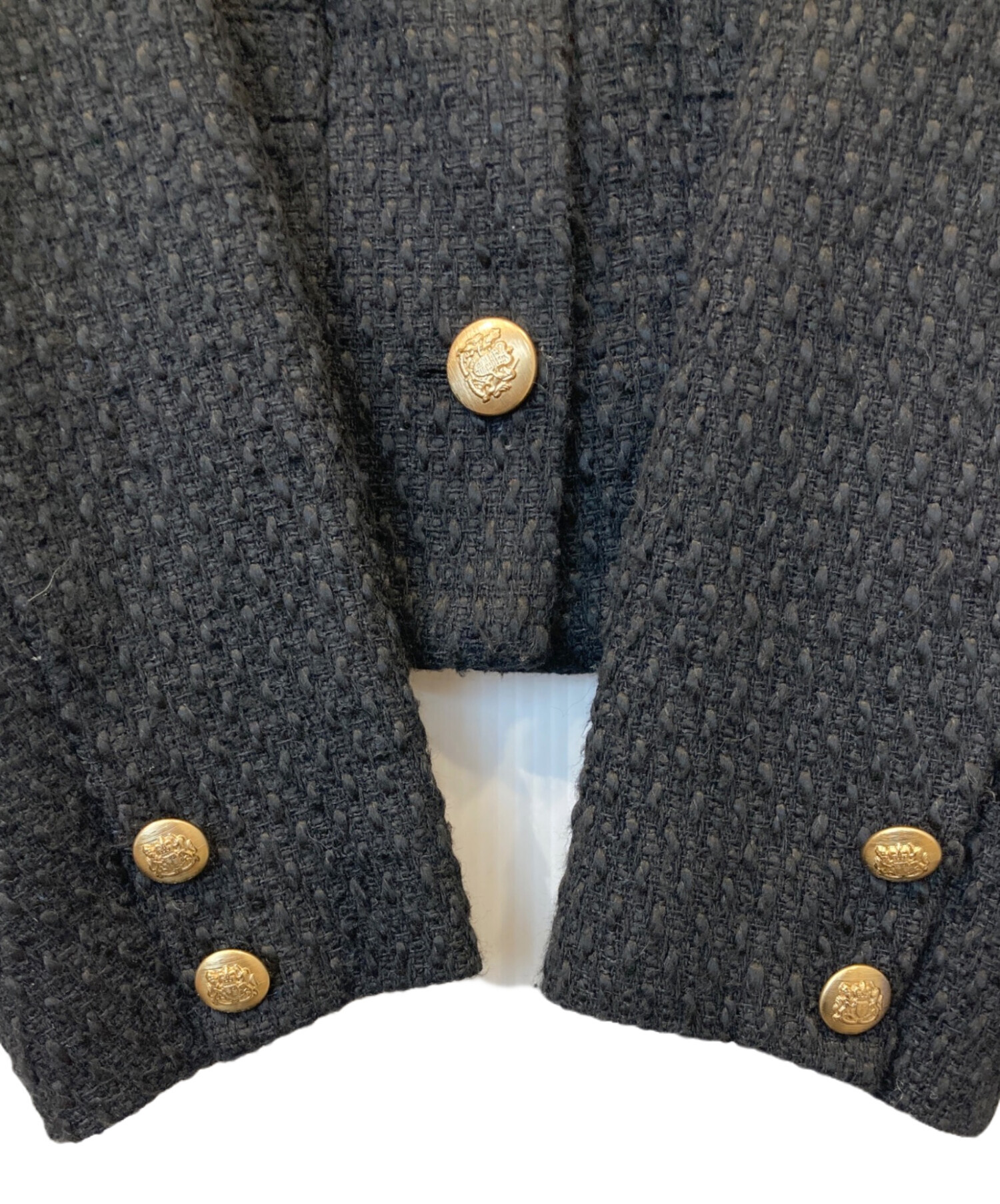 極美品　Apuweiser-riche フリンジ　ツイードジャケット　格安 Apuweiser-riche（アプワイザーリッシェ）の「フリンジツイード