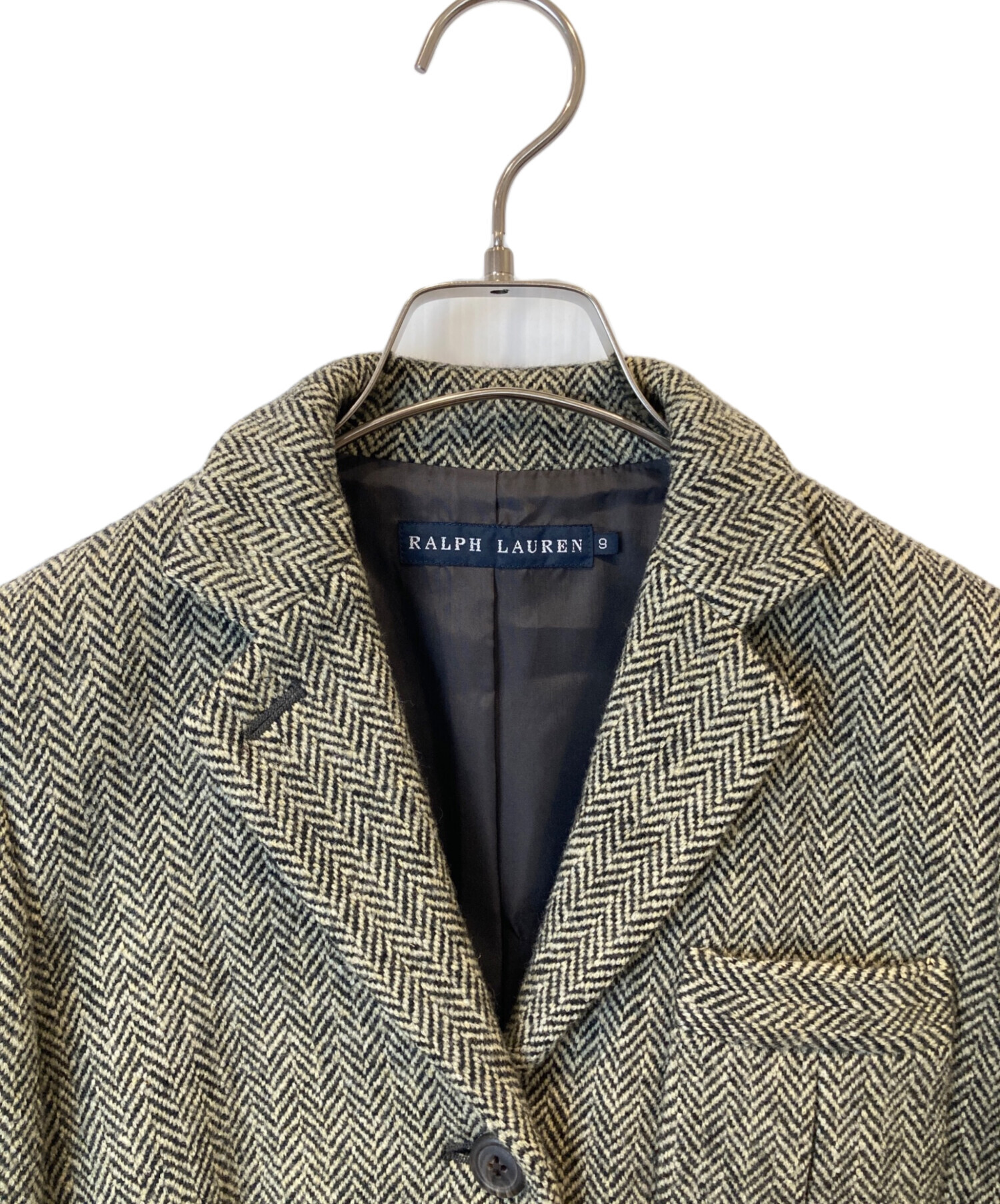 2533【激レア・シルク100％】80s ラルフローレン バルスタージャケット USED) 80s POLO RALPHLAUREN ポロラルフローレン インディアン