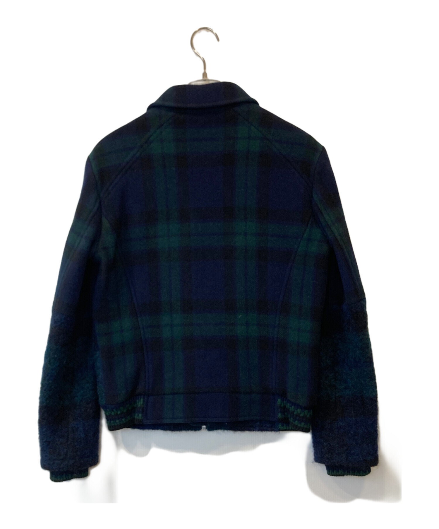m*i様 【CARVEN カルヴェン】ボアジャケット ブルゾン アウター 中古・古着通販】CARVEN (カルヴェン) TARTAN WOOL JACKET ウール