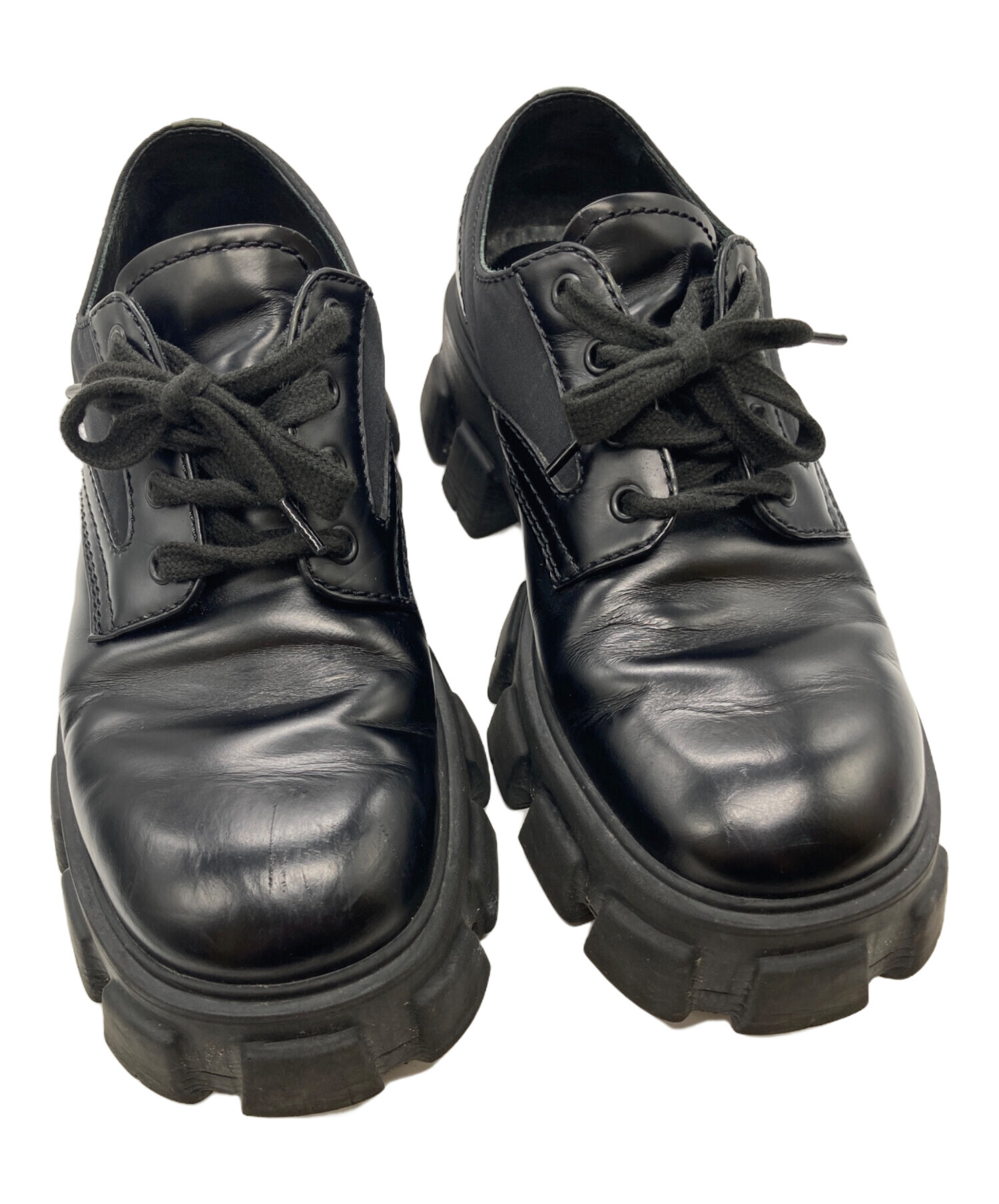 PRADA　プラダ 中古・古着通販】PRADA (プラダ) モノリス レースアップシューズ