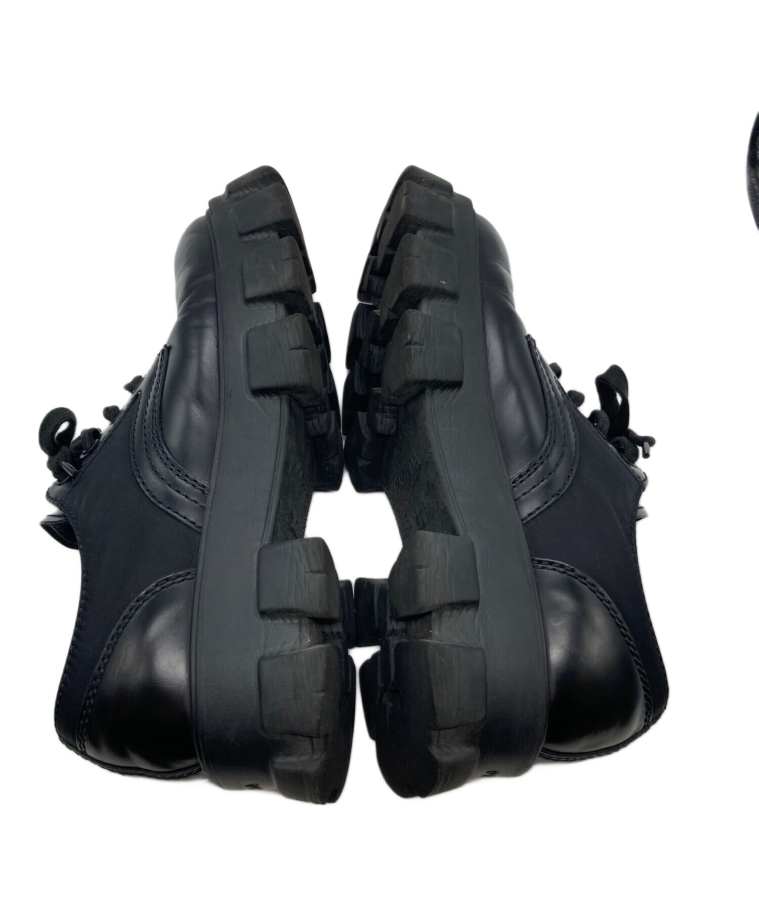 中古・古着通販】PRADA (プラダ) モノリス レースアップシューズ