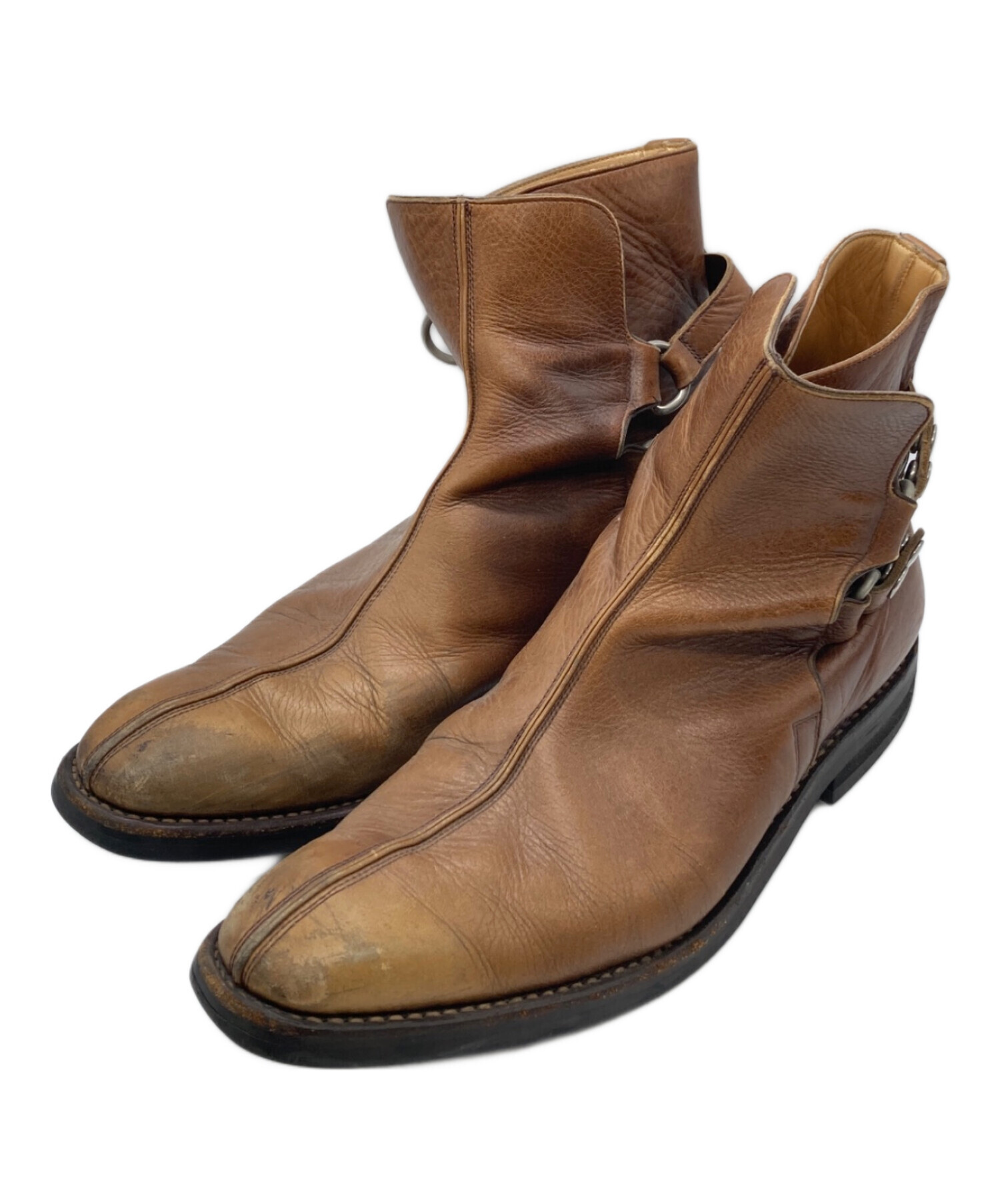 エヌハリウッド N.Hoolywood 靴 ブーツ 10 1/2 ヌバック×化学繊維 カーキ×ダークブラウン メンズ Yahoo!オークション - N．HOOLYWOOD ミスターハリウッド ブーツ スエー