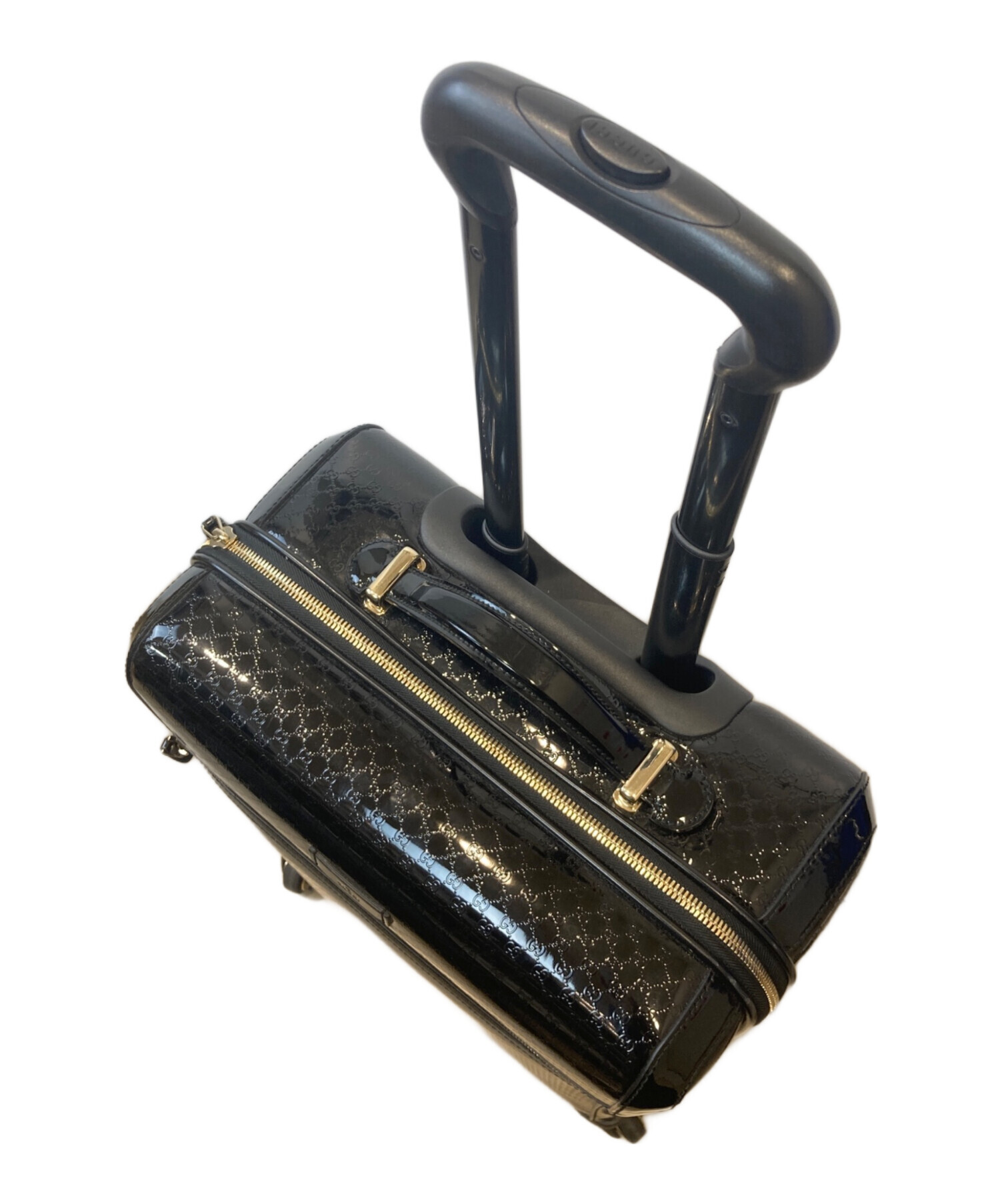 中古・古着通販】GUCCI (グッチ) マイクログッチシマ エナメルキャリー