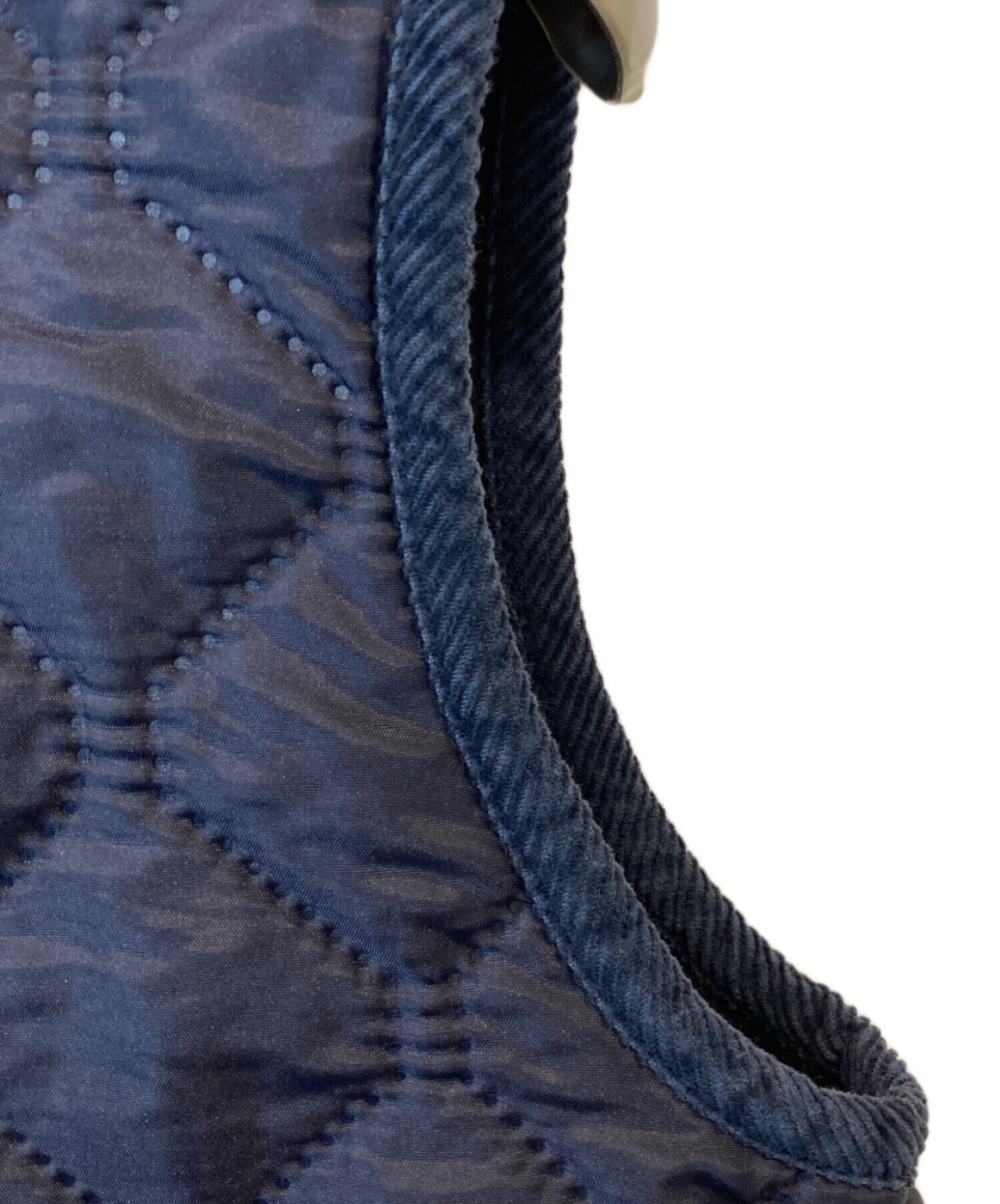 ベスト+ジレ ARMEN 中古・古着通販】ARMEN (アーメン) NYLON QUILT REVERSIBLE HOODED