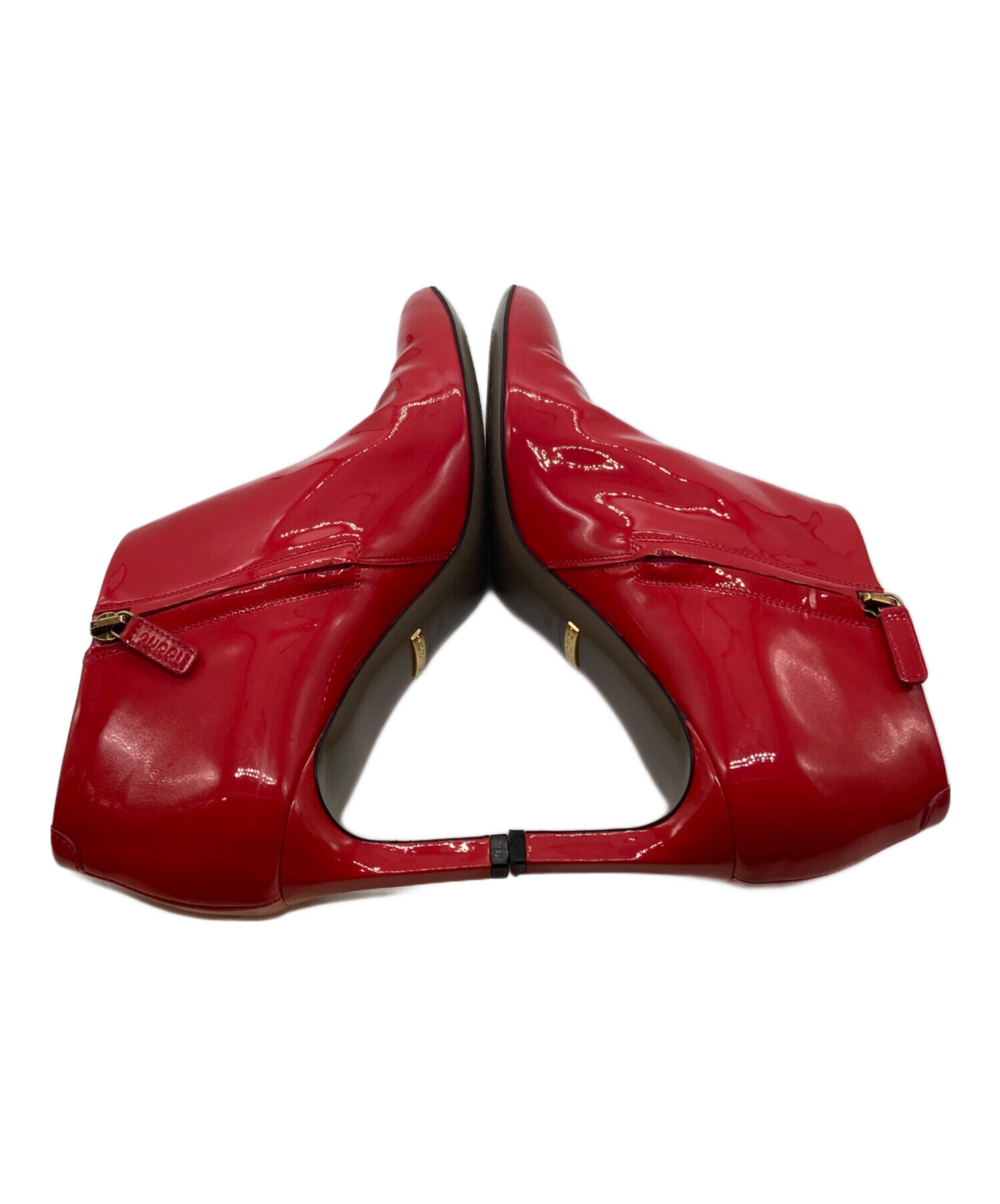 中古・古着通販】GUCCI (グッチ) エナメル ショートブーツ 321129