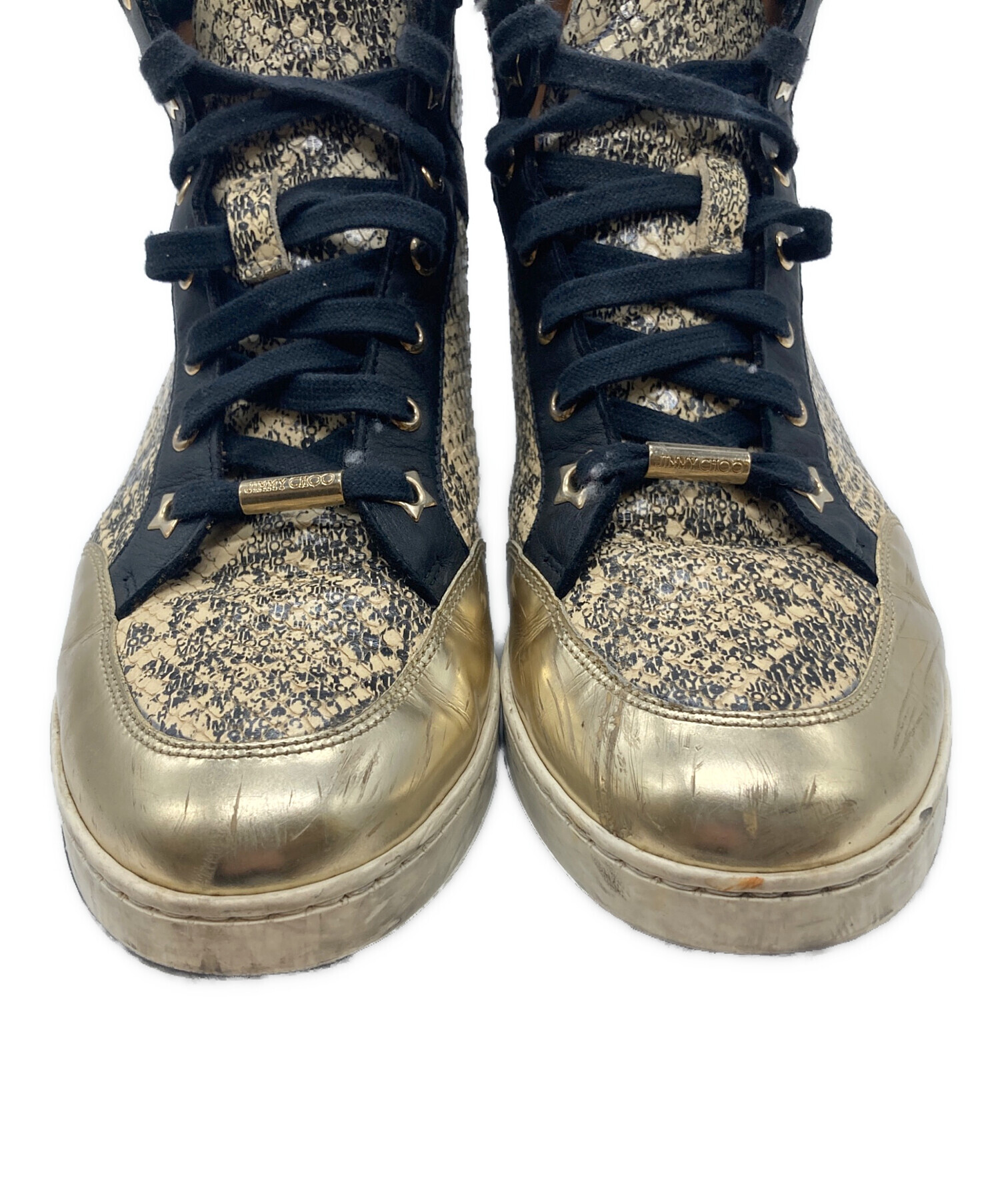 中古・古着通販】JIMMY CHOO (ジミーチュウ) パイソンハイカット