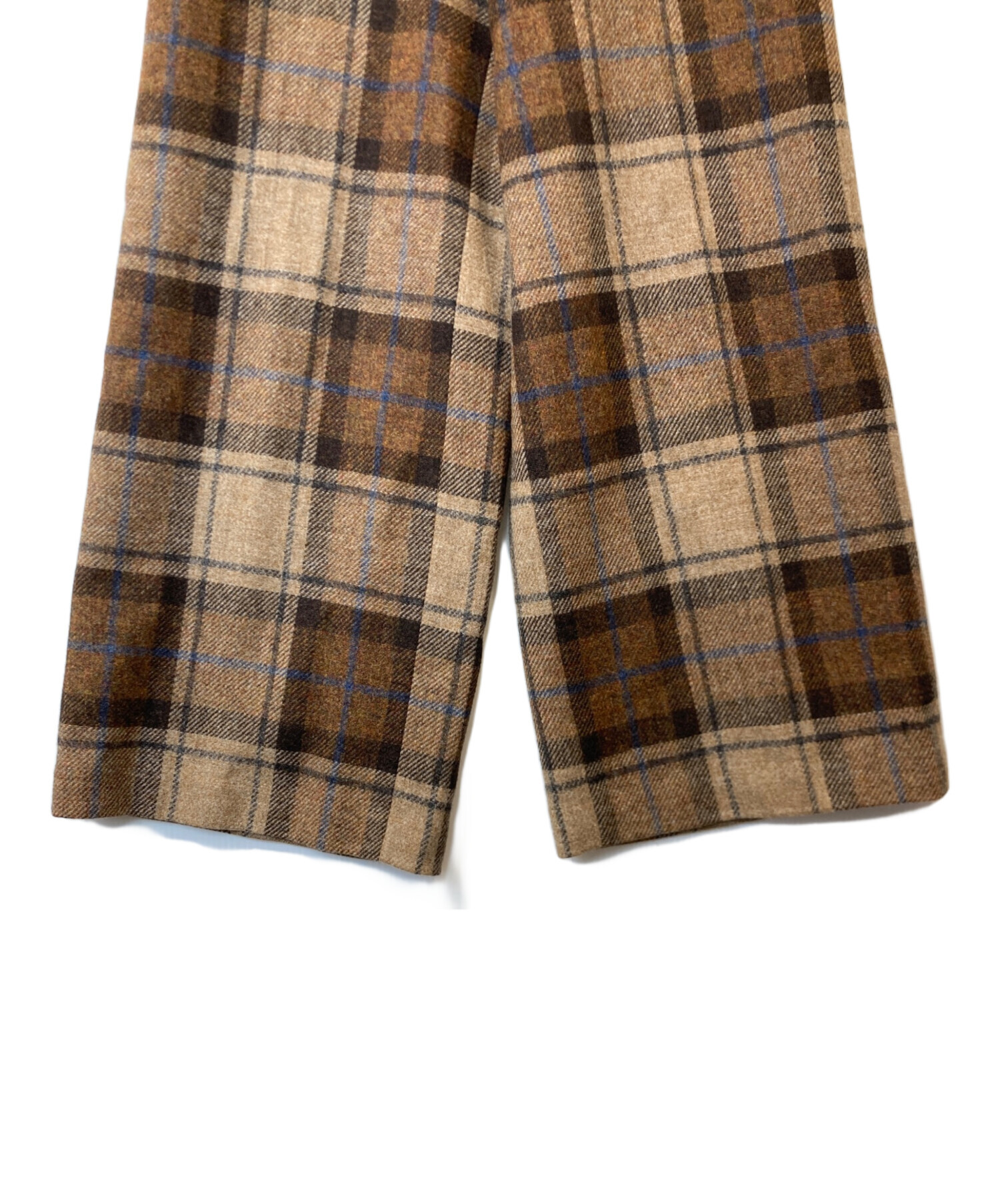 カーサフライン　茶色　ワイド　ウール　パンツ　アダムエロペ イエナ　ザラ 中古・古着通販】Adam et Rope (アダム エ ロペ) マラリウス WOOL