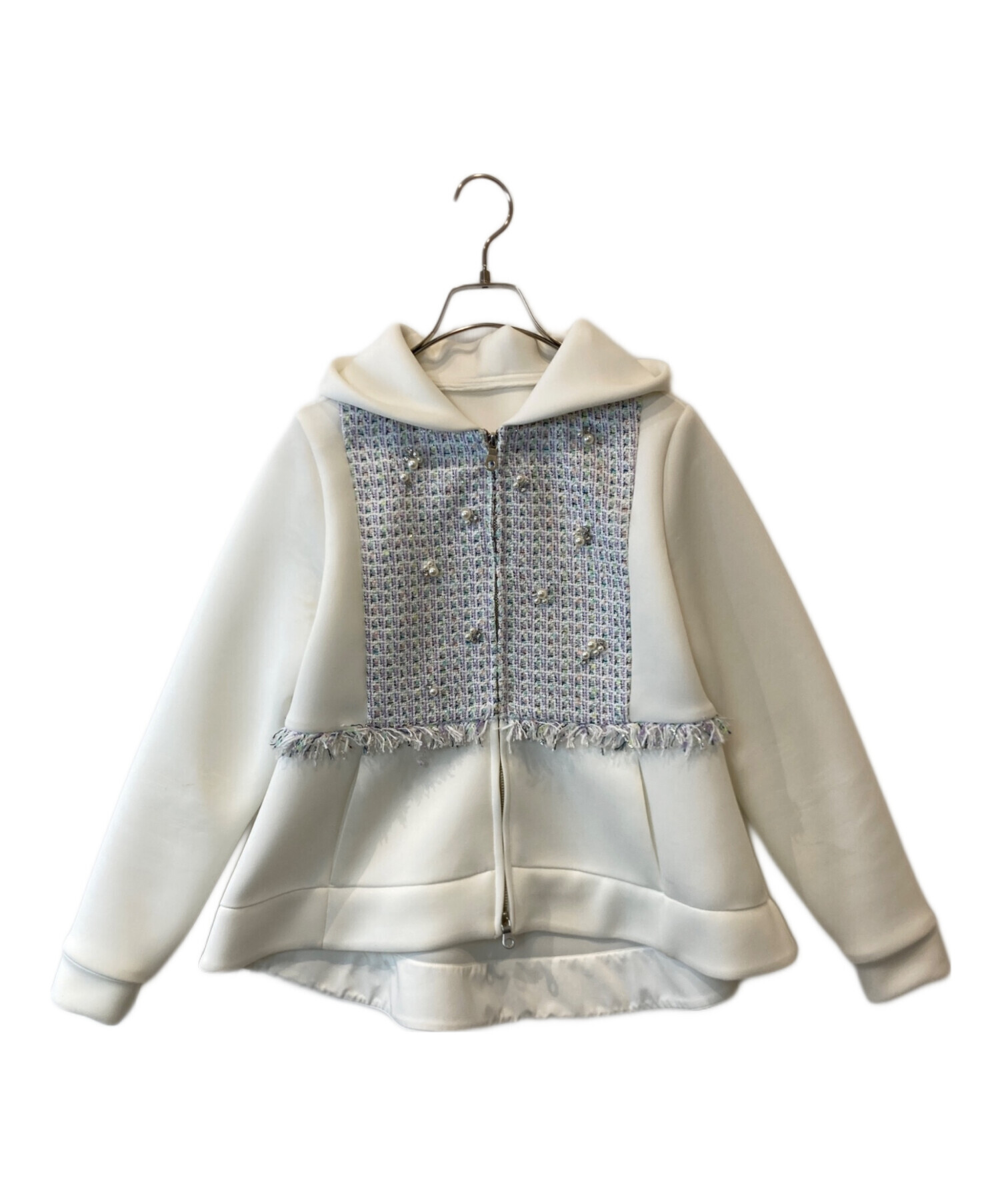 中古・古着通販】CHESTY (チェスティ) ツイードボンディングパーカー