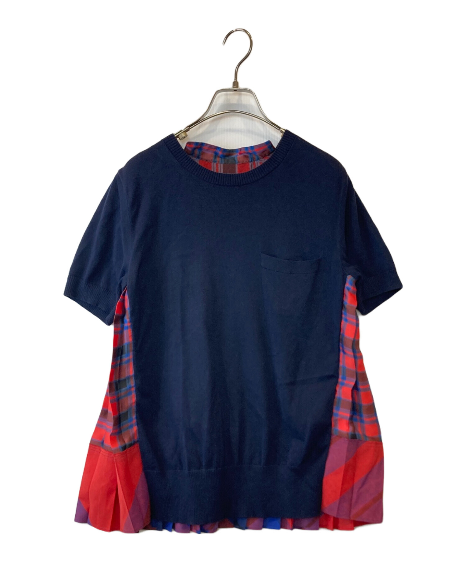 中古・古着通販】sacai (サカイ) バックプリーツ切り替えカットソー 18 