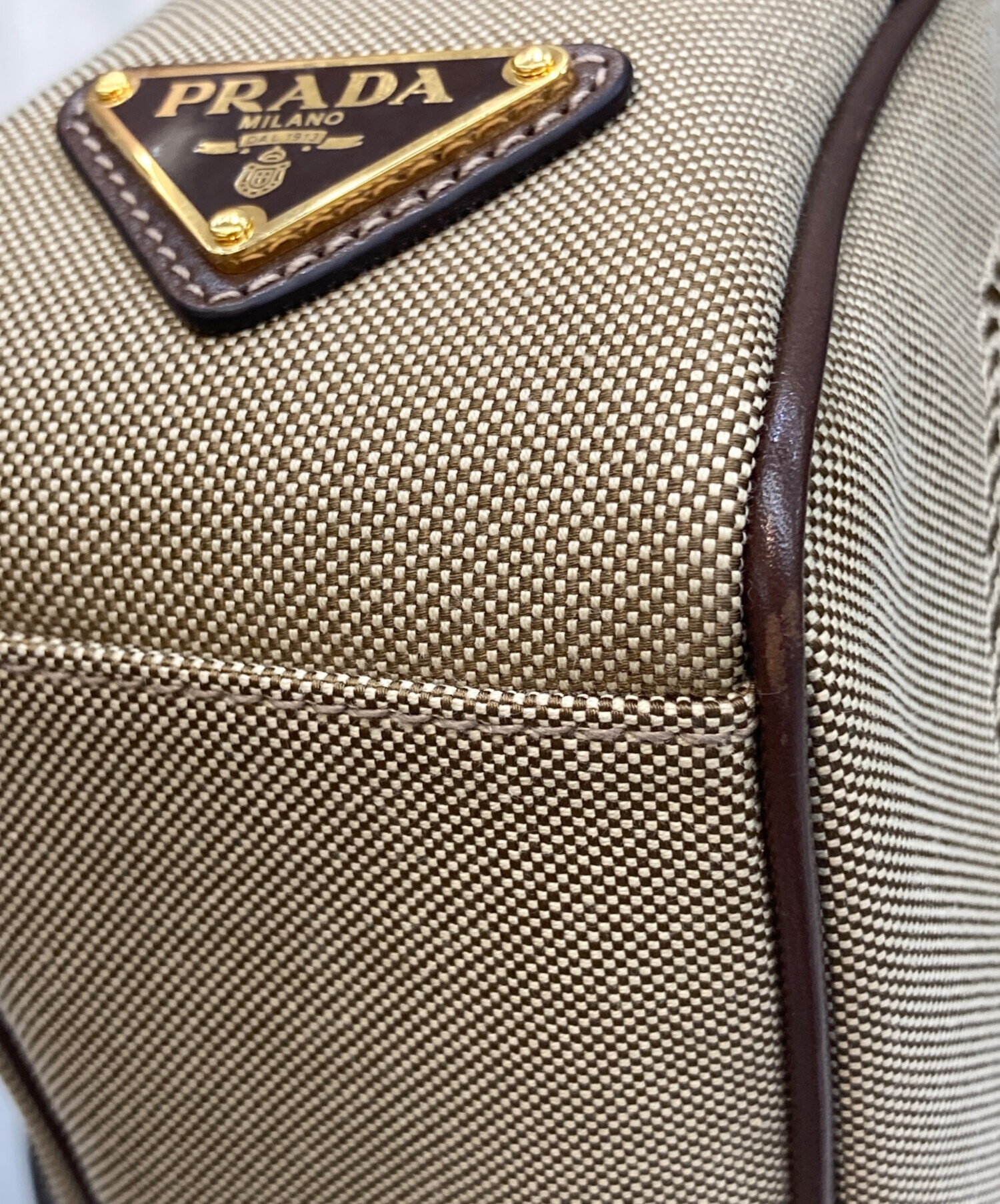 中古・古着通販】PRADA (プラダ) キャンバスショルダーバッグ1BH089