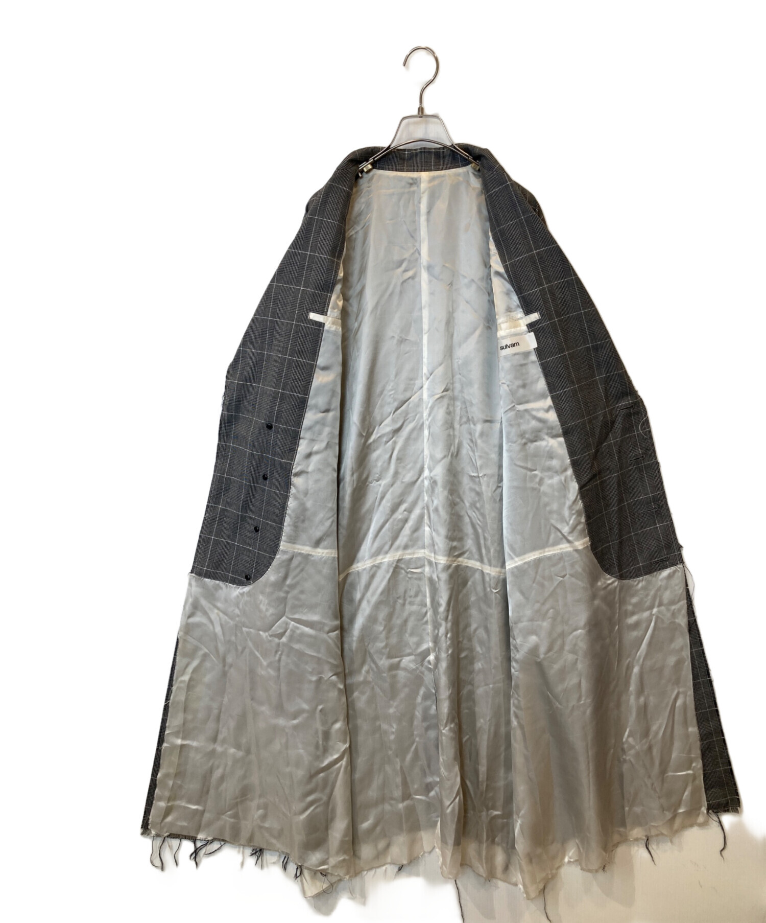 中古・古着通販】sulvam (サルバム) グレンチェックオーバーサイズ