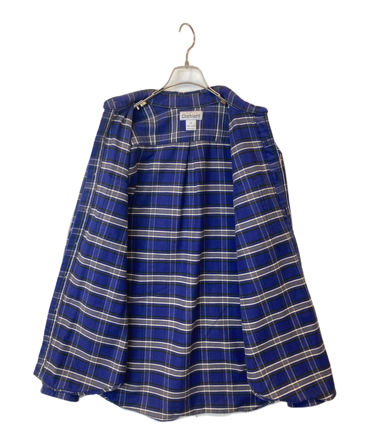 中古・古着通販】CarHartt (カーハート) ネルシャツ ブルー サイズ:M