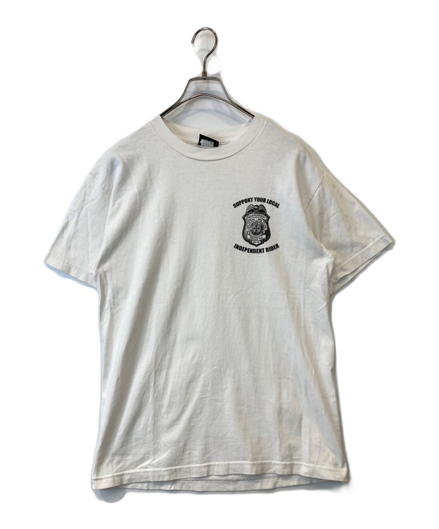 中古・古着通販】INDEPENDENT (インディペンデント) Tシャツ ホワイト 