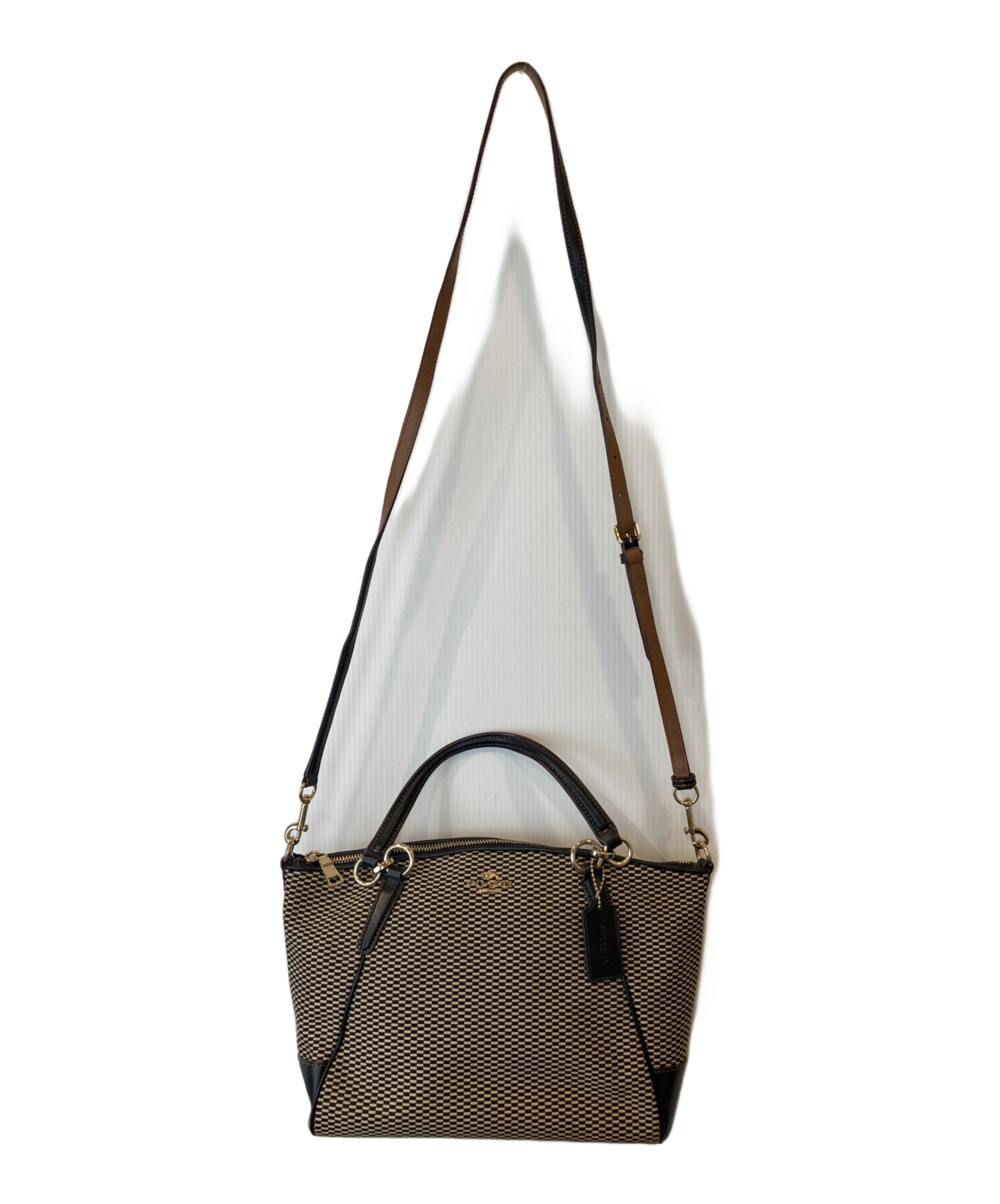 中古・古着通販】COACH (コーチ) 2WAYバッグ F57244 ブラック 