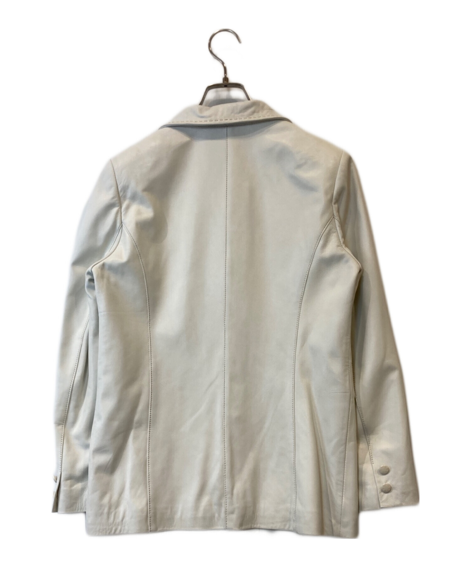 中古・古着通販】BALMAIN (バルマン) ラムレザーテーラードジャケット