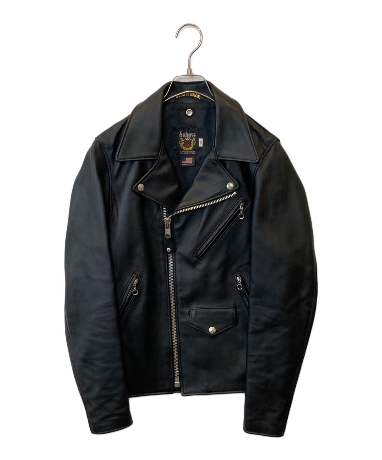 中古・古着通販】SCHOTT BROS. (ショットブロス) ラムレザーライダース