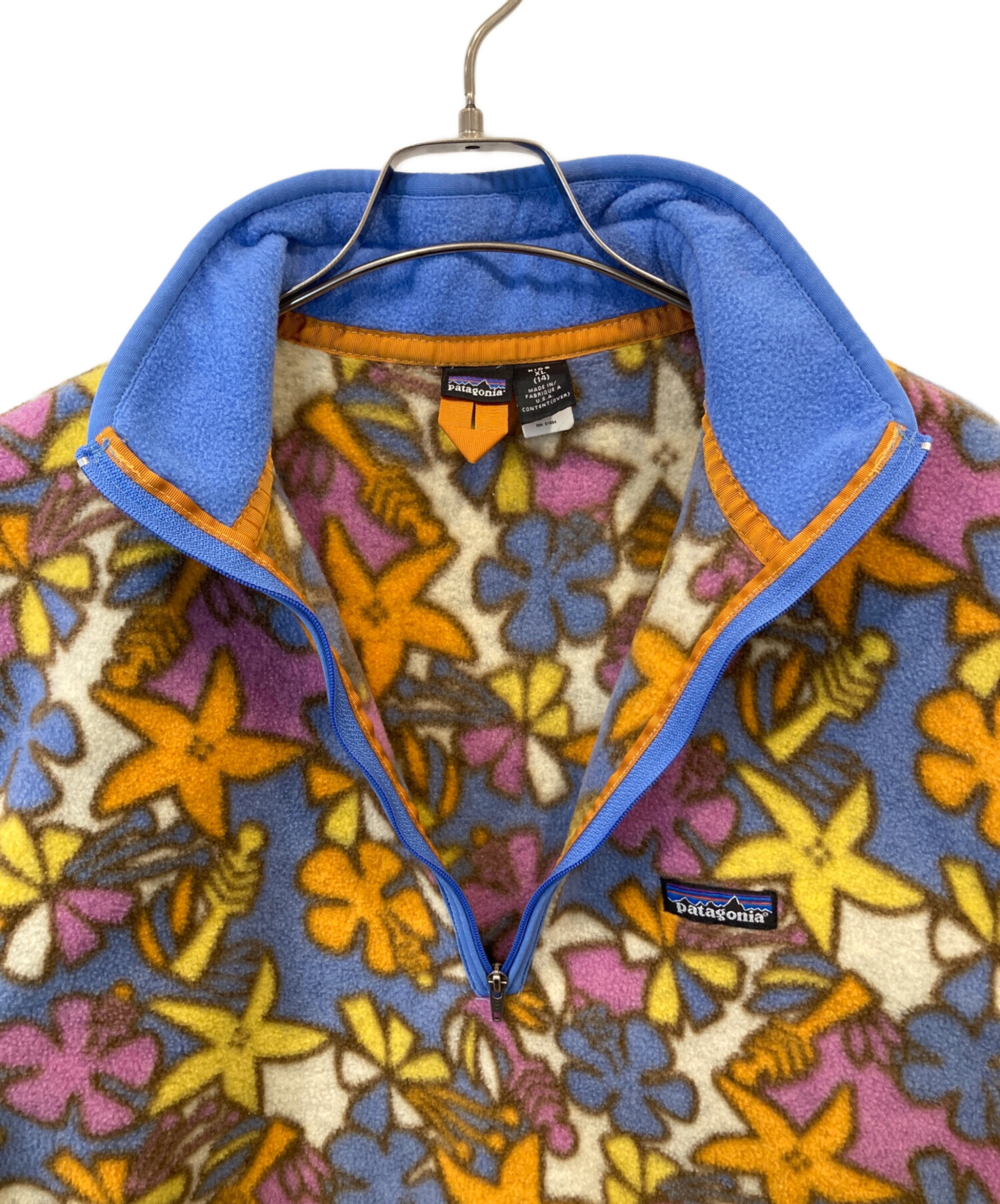 中古・古着通販】Patagonia (パタゴニア) 花柄ハーフジップフリース