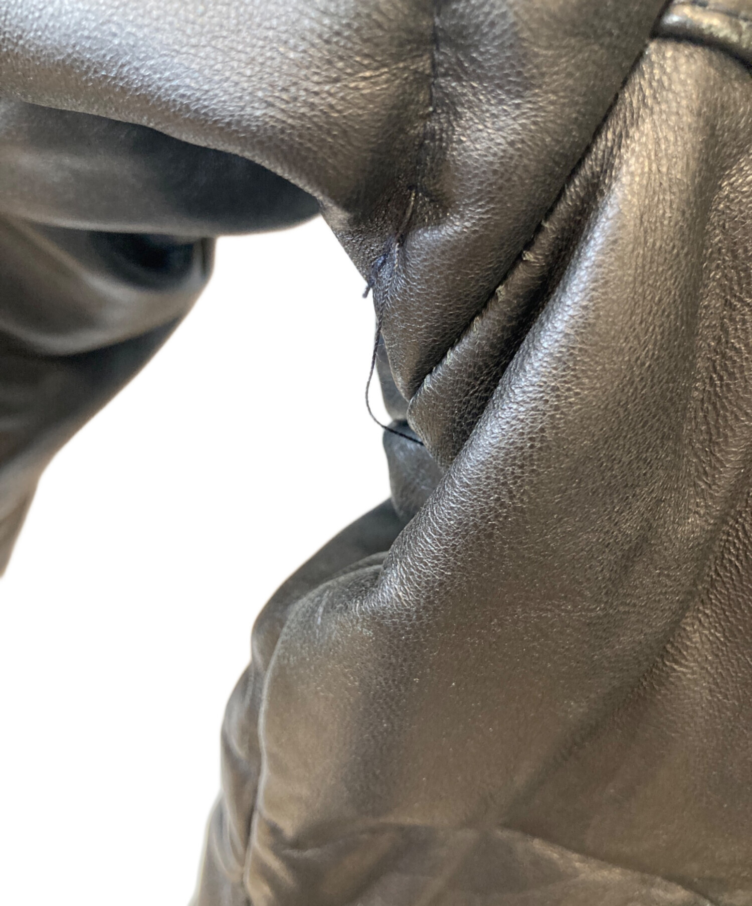 Schott Doun ブラックレザージャケット サイズ36 中古・古着通販】Schott (ショット) レザーダウンジャケット ブラック