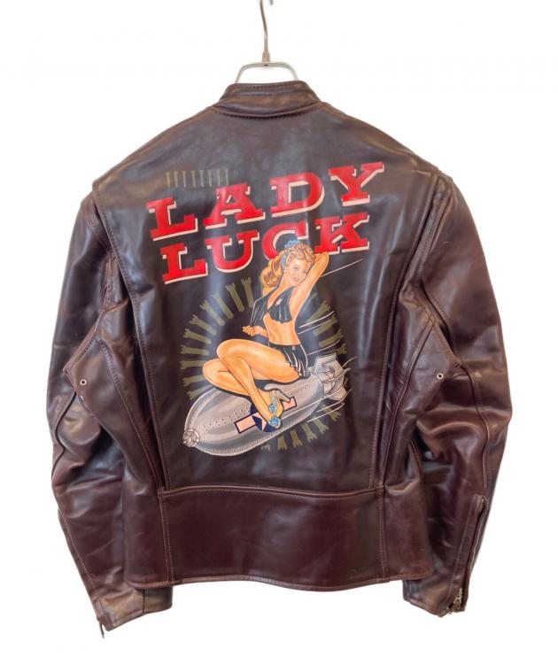 Aero Leather Co. シングルライダースジャケット 38サイズ 中古・古着通販】Aero LEATHER (エアロレザー) シングルレザー