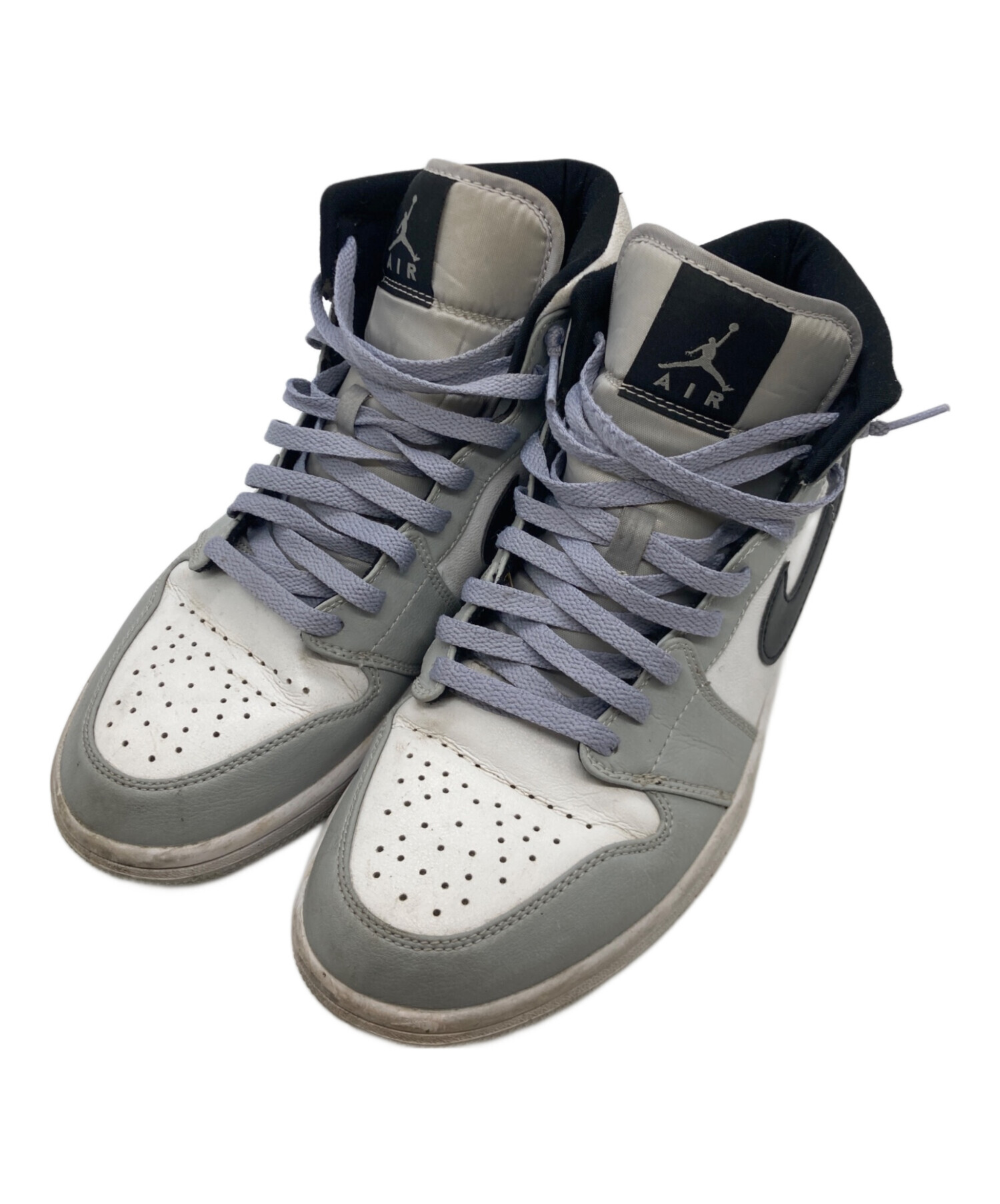 中古・古着通販】NIKE (ナイキ) GS Air Jordan 1 Mid Light Smoke Grey