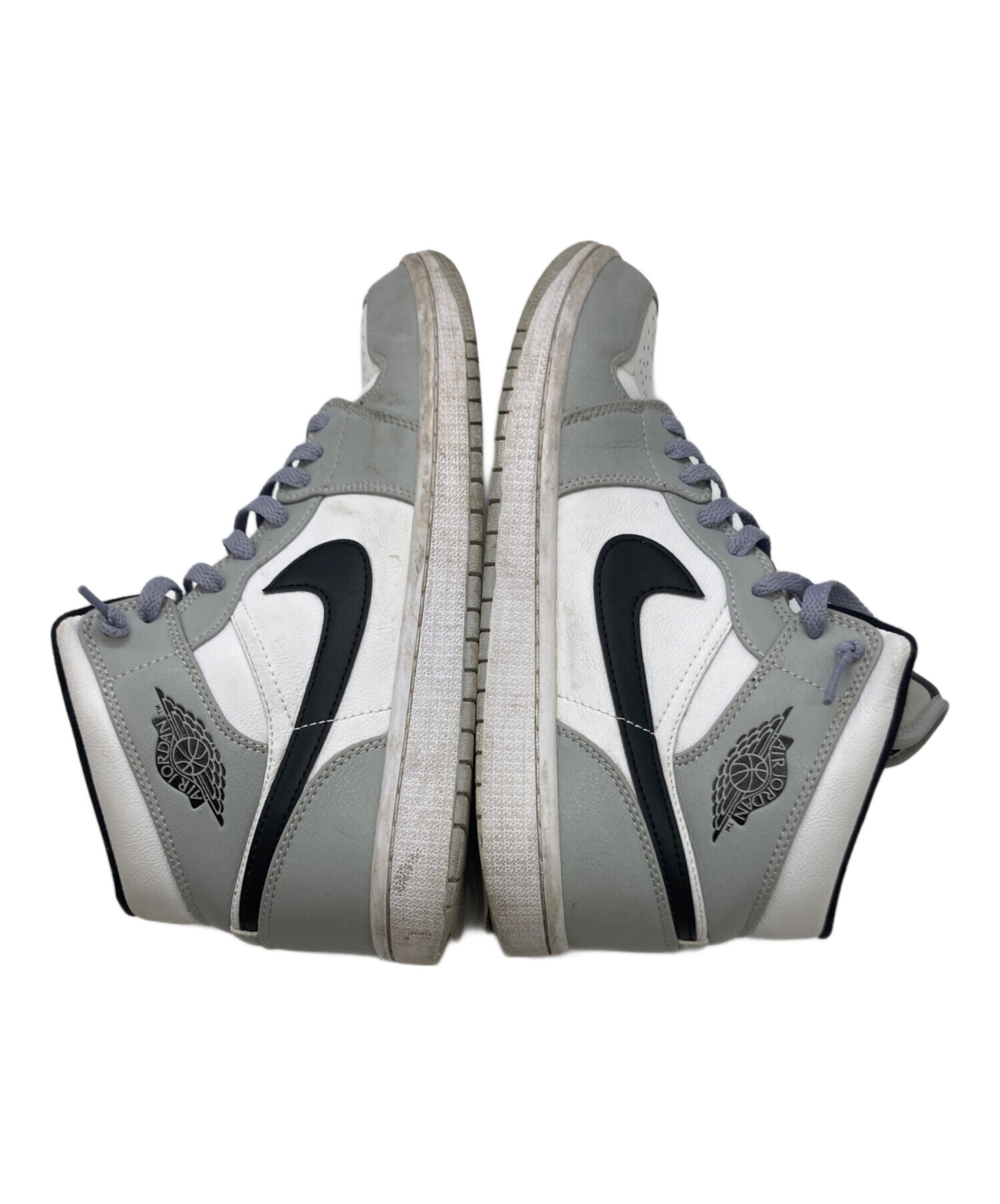 中古・古着通販】NIKE (ナイキ) GS Air Jordan 1 Mid Light Smoke Grey