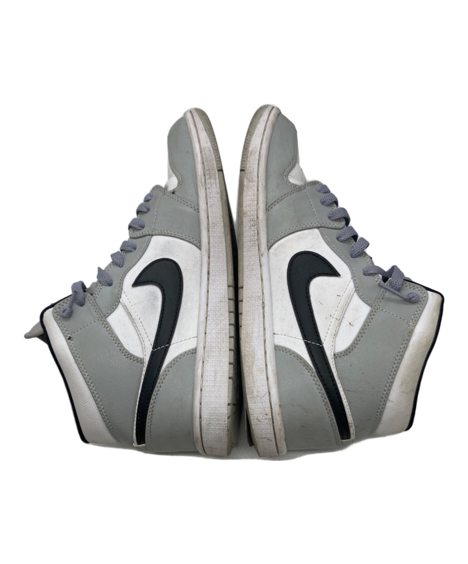 中古・古着通販】NIKE (ナイキ) GS Air Jordan 1 Mid Light Smoke Grey