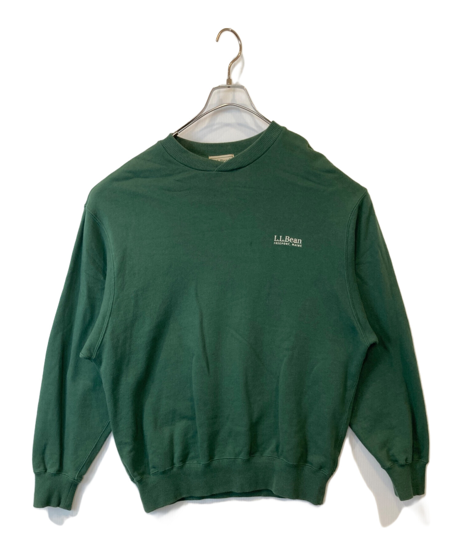 90\u0027s LLBean スウェット グリーン by RUSSELL ATHLETIC 前V 無地 