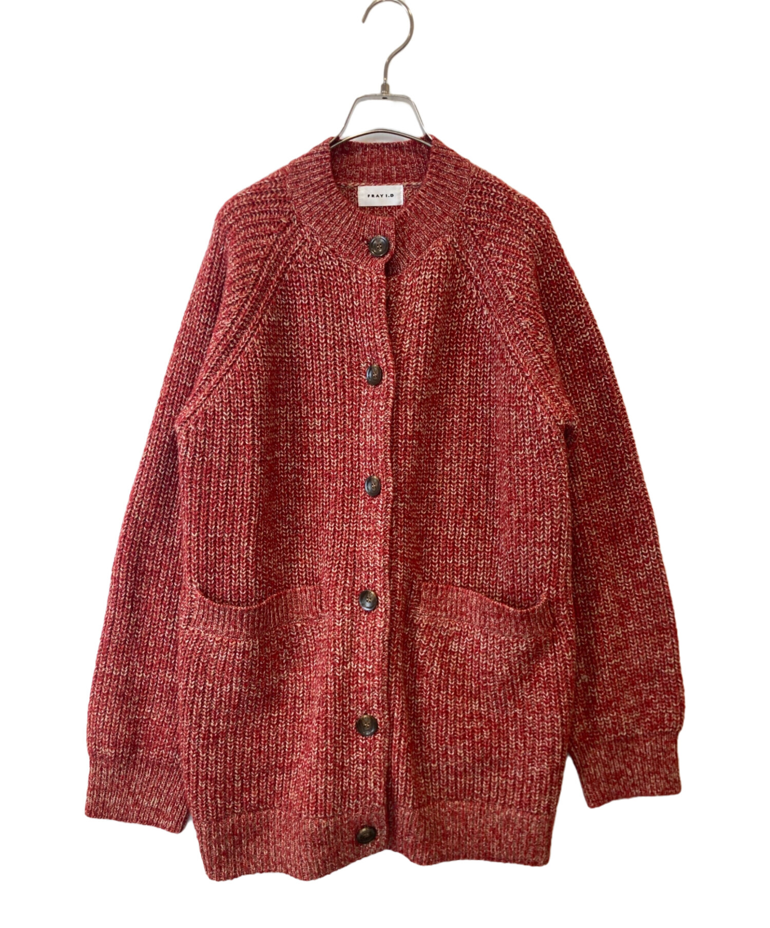 新品未使用タグ付き FRAY I.D ロングカーデ＆ミニニットワンピセット FRAY I.D（フレイアイディー）の「ロングカーデ＆ミニニットワンピ